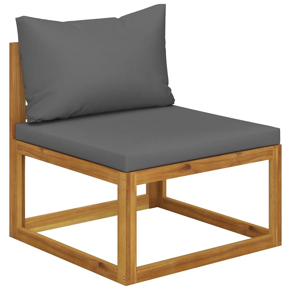 3-Piece Acacia Wood Garden Lounge Set with Cushions - Outdoor Patio Furniture for Deck, Porch, Lawn & Backyard - Perfect for Relaxing in Your Garden or Outdoor Living Space