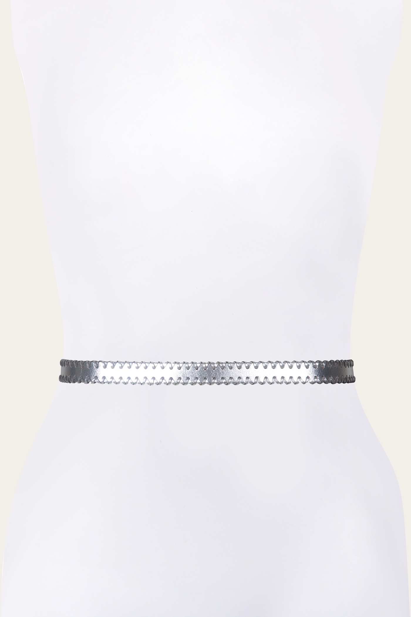 20mm Genuine Leather Belt with 3-Piece Buckle Set & Hand-Laced Edge - Perfect for Casual Wear, Office Attire & Formal Occasions