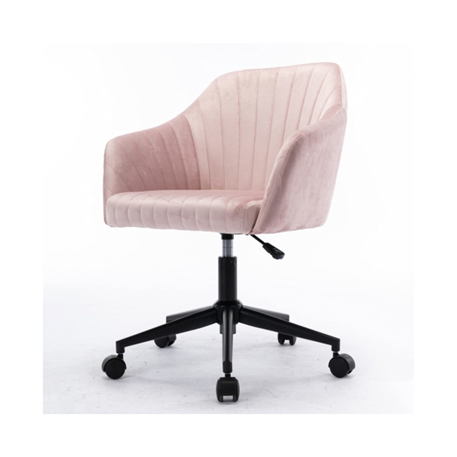 Ergonomic Home Office Chair with Mid Back Support - Modern Velvet Desk Chair with Arms for Work & Study - Perfect for Remote Work, Gaming & Leisure Comfort