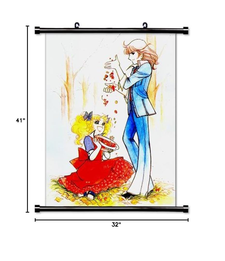 Candy Candy Anime Fabric Wall Poster 32x41 Inches for Home Decor