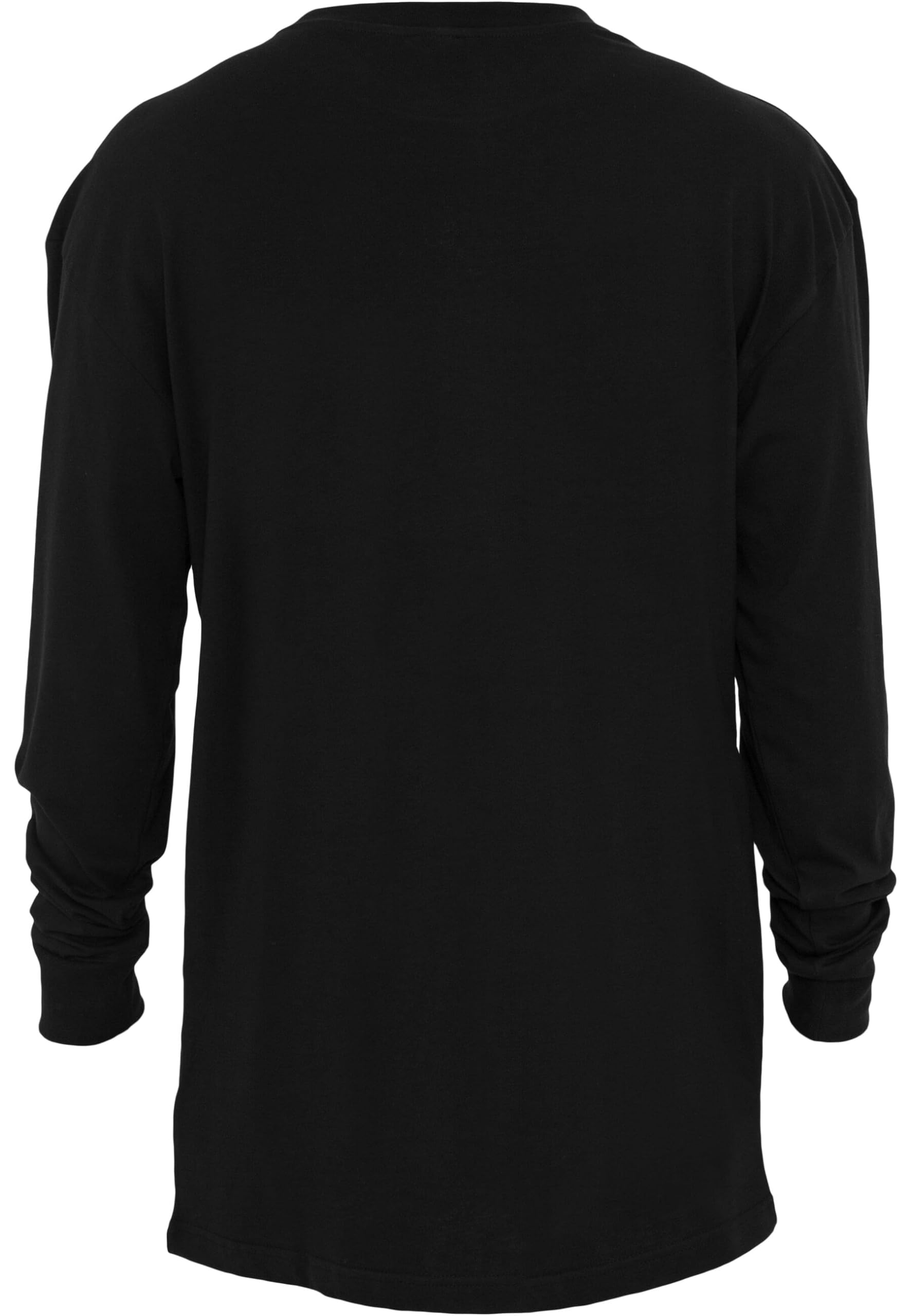 XXL Black Long Sleeve Tall Tee for Men - Comfortable Oversized Fit for Casual Wear, Street Style & Layering