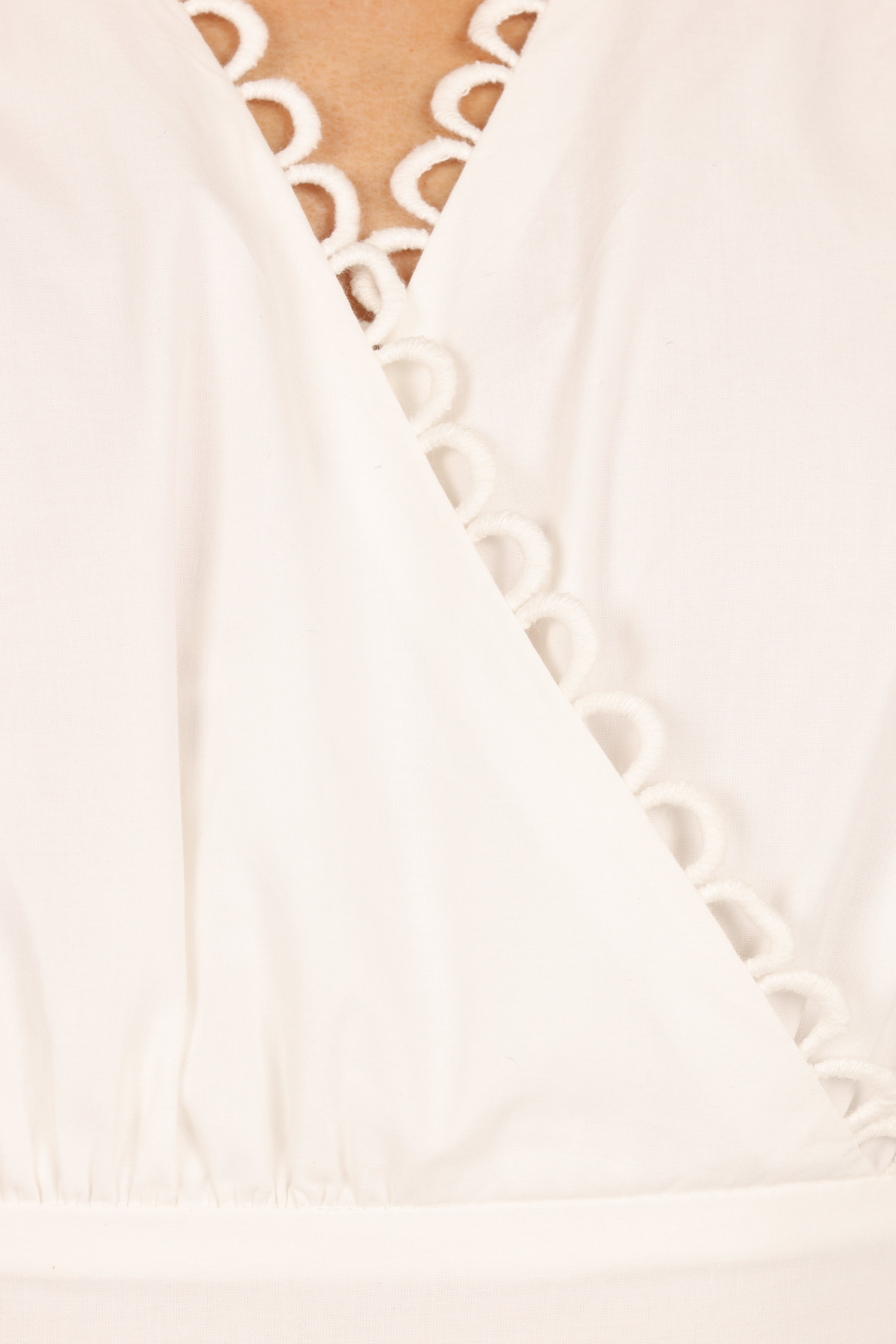 Acadia Midi Dress - Elegant White Flowy Summer Dress for Women | Perfect for Beach Vacations, Brunch Dates & Outdoor Weddings