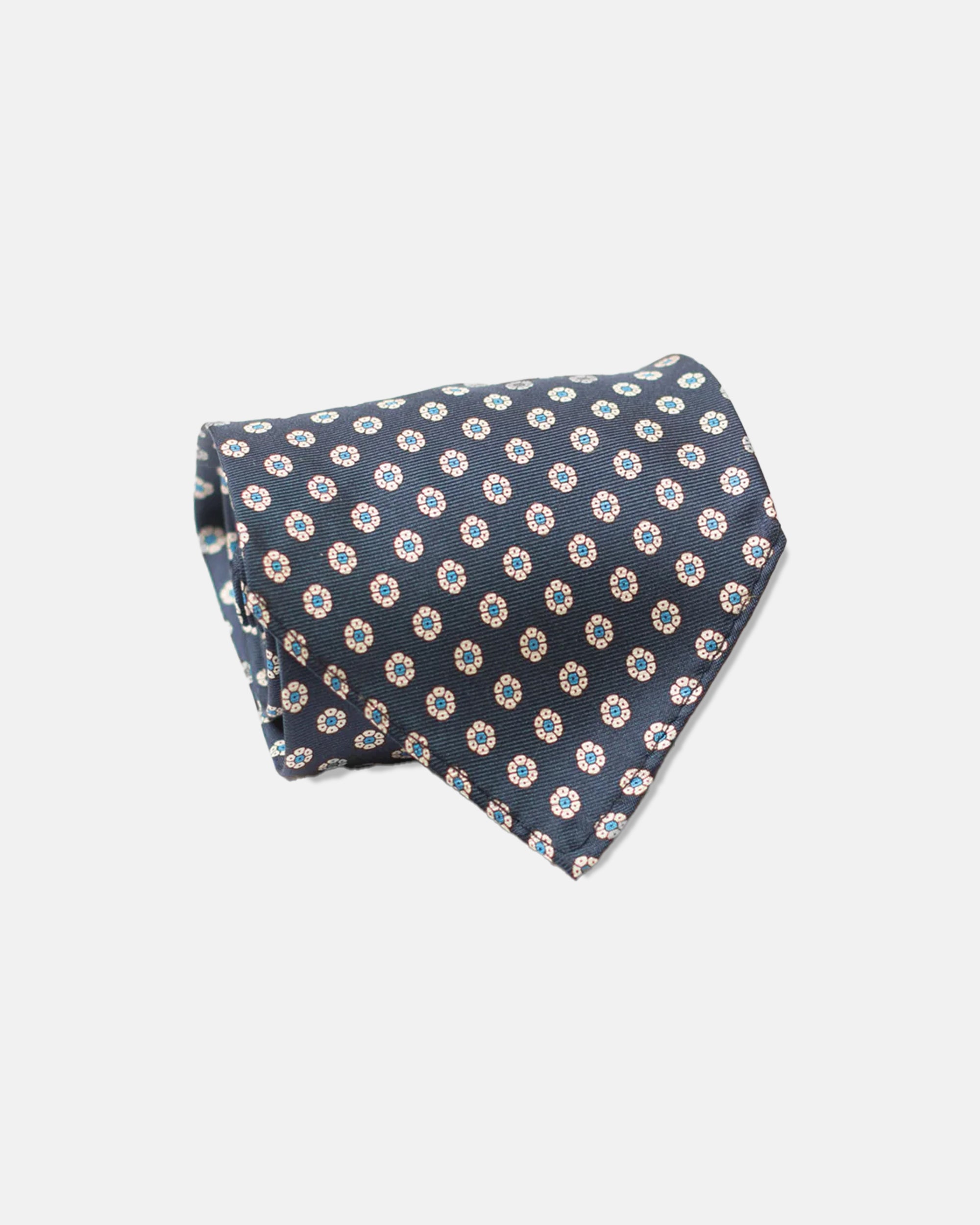 Elegant Unlined Silk Foulard Tie for Men - Perfect for Business, Weddings & Formal Occasions