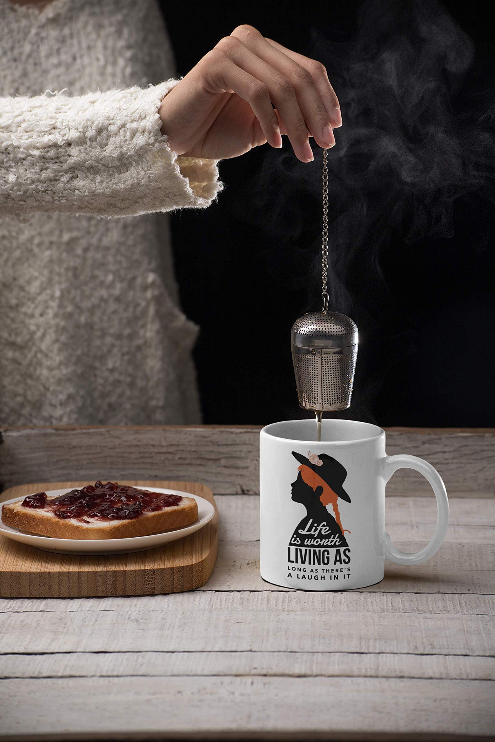 Custom Anne of Green Gables Coffee Mug - 15oz Inspirational Quote Mug with Anne Shirley & Avonlea Design - Perfect for Tea, Coffee Lovers & Book Club Gifts