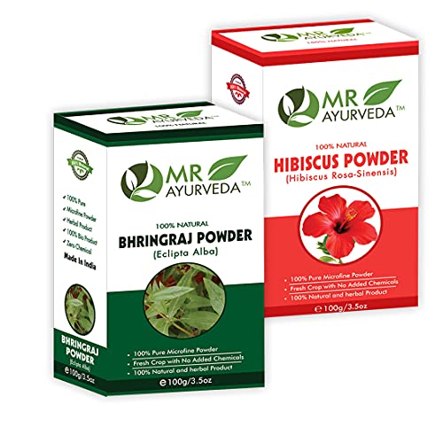 Hibiscus Powder + Bhringraj Powder