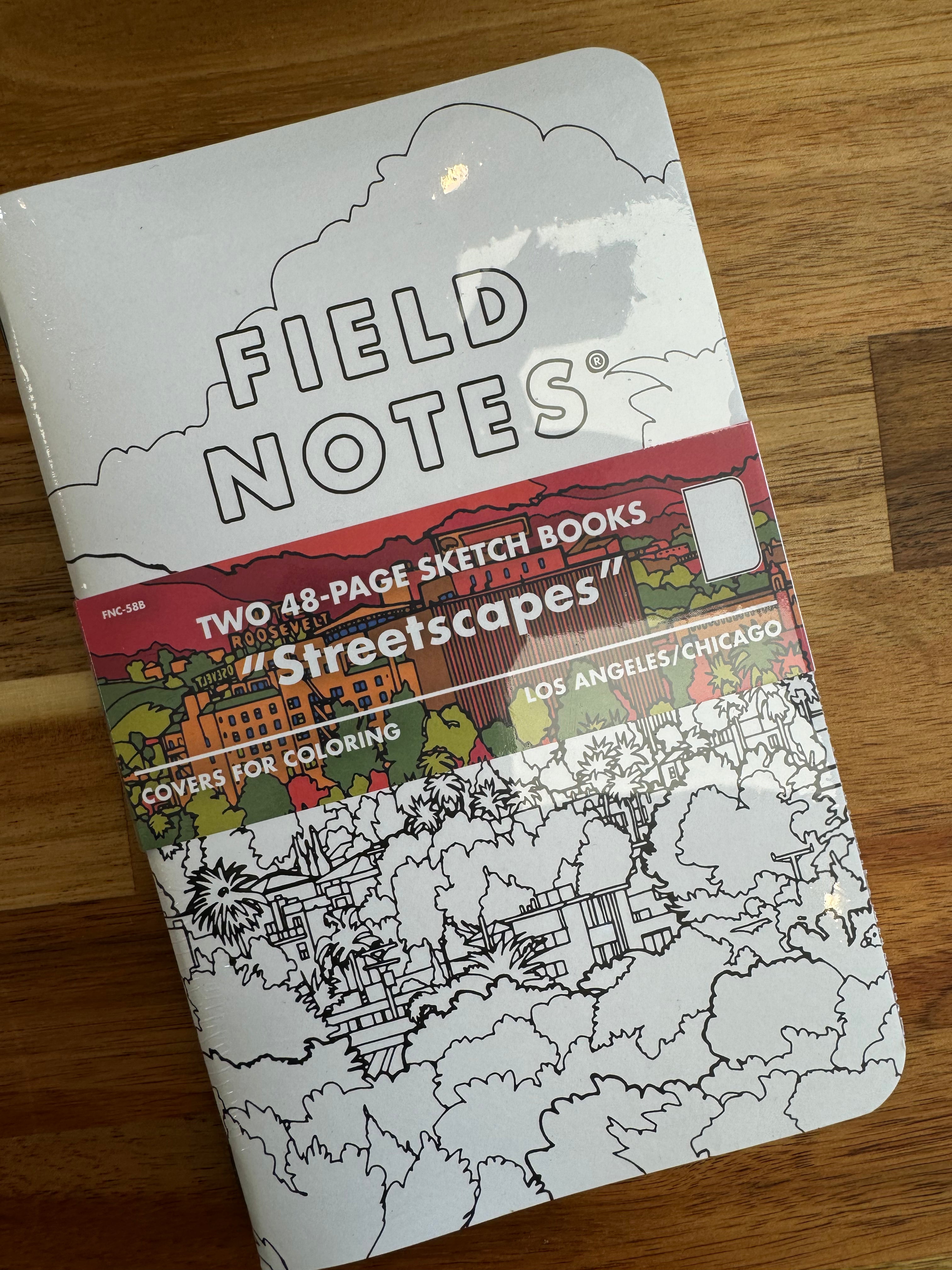 Field Notes Sketchbooks - Streetscapes of Los Angeles & Chicago Set (2 Pack, 4.75
