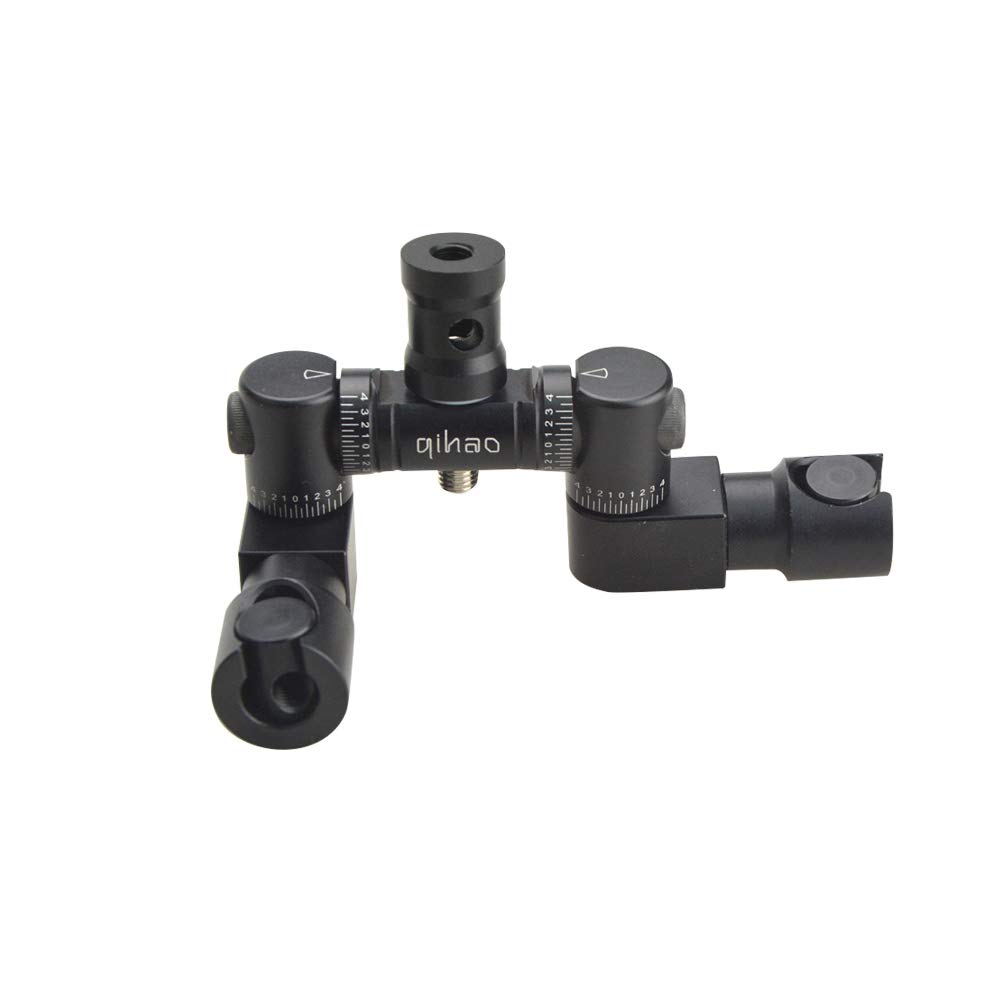 AMEYXGS Adjustable Aluminum Alloy V-Bar Mount for Archery - Double Side Quick Disconnect Stabilizer Bar, Reduces Vibration Noise & Improves Bow Stability | Perfect for Target Practice, Hunting, and Competitive Shooting