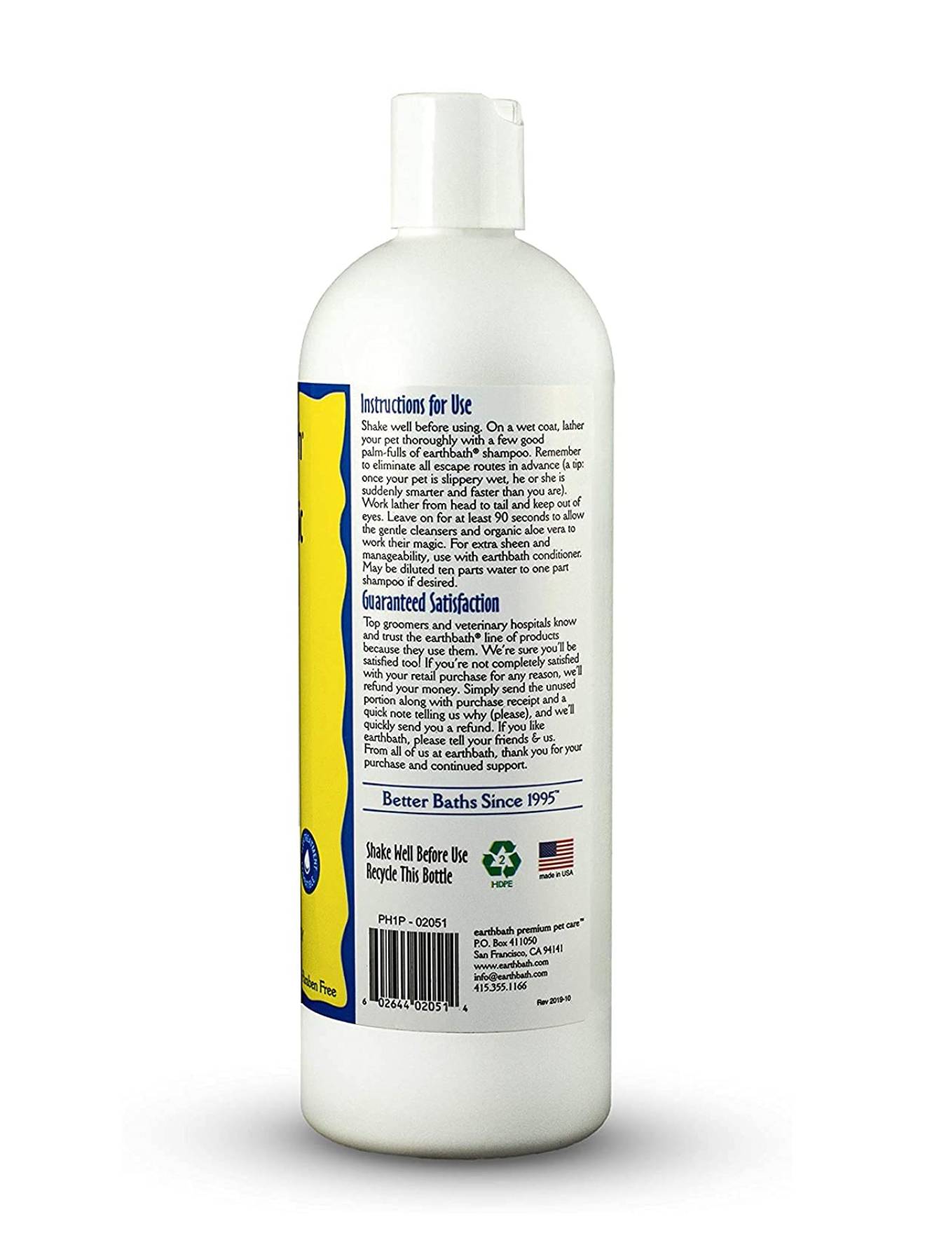 Earthbath Hypoallergenic Shampoo for Dogs & Cats - Gentle Oatmeal & Aloe Formula (16oz & 1 Gallon) - Soothes Itchy Skin & Reduces Allergies - Perfect for Sensitive Pets & Allergy Relief at Home