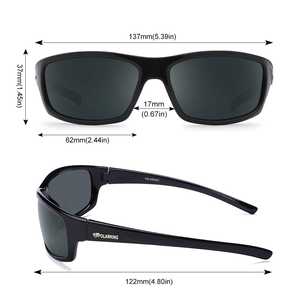 Polarized Sport Sunglasses for Men - Matte Finish UV400 Protection Mirror Lens - Running, Cycling, Fishing & Outdoor Activities