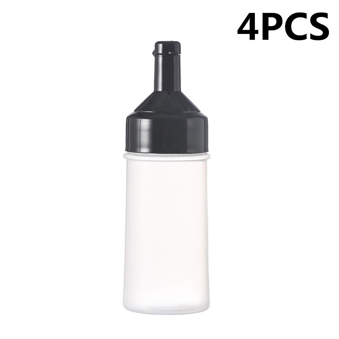 8.5oz (250ml) Plastic Squeeze Bottle for Condiments - Ketchup, Mayonnaise, Mustard, Hot Sauce & Olive Oil | Durable Leak-Proof Sauce Dispenser for Kitchen, BBQ, Restaurants & Food Service (Black)