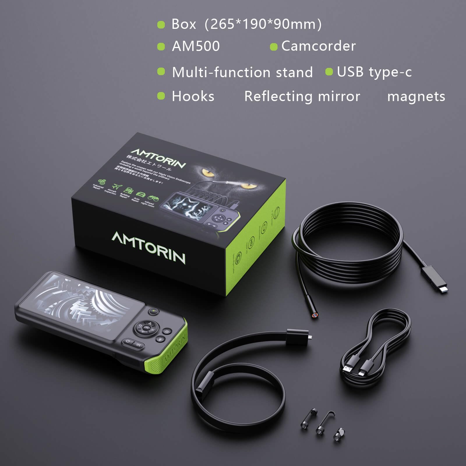 AMTORIN Night Vision Borescope Camera - 5