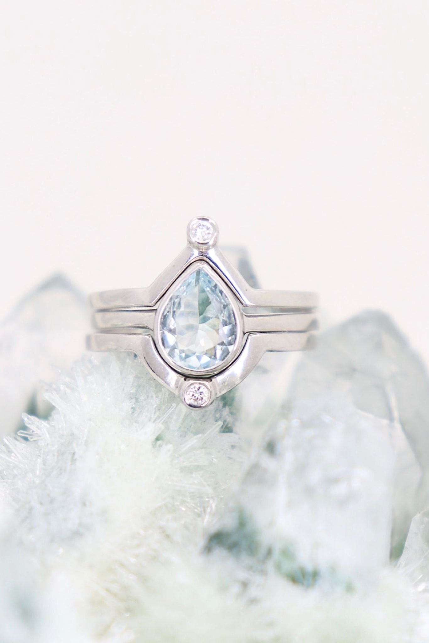 14K White Gold Diamond Crescent Moon Ring for Women - Elegant & Dainty Jewelry Gift for Birthday, Anniversary & Valentine's Day | Perfect for Everyday Wear & Special Occasions