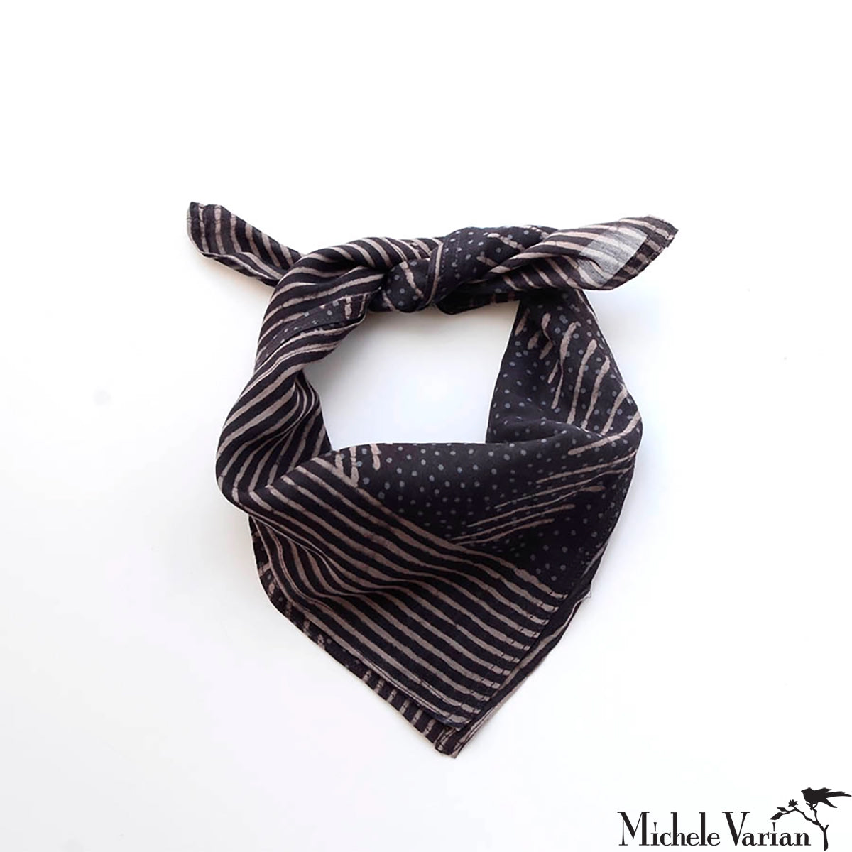 Violet Block Printed Bandana - Stylish Cotton Scarf for Women, Men & Kids - Perfect for Fashion Accessories, Headwear & Outdoor Activities