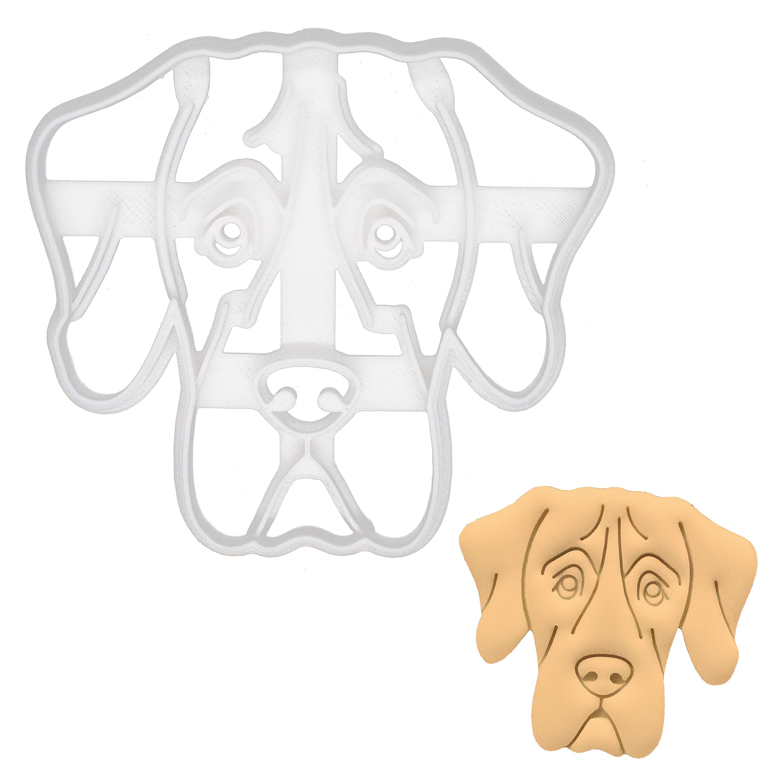 Great Dane Face Cookie Cutter - 1 Piece Stainless Steel Dog Breed Baking Tool for Cookies, Fondant & Dough | Perfect for Dog Lovers, Pet Birthday Parties & DIY Baking Gifts
