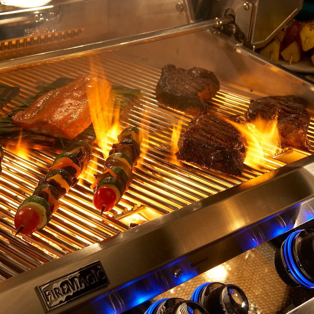 Fire Magic Aurora A660i 33 Inch Built-In Gas Grill with Stainless Steel Burners - Perfect for Outdoor Cooking, Backyard BBQs, and Patio Entertaining