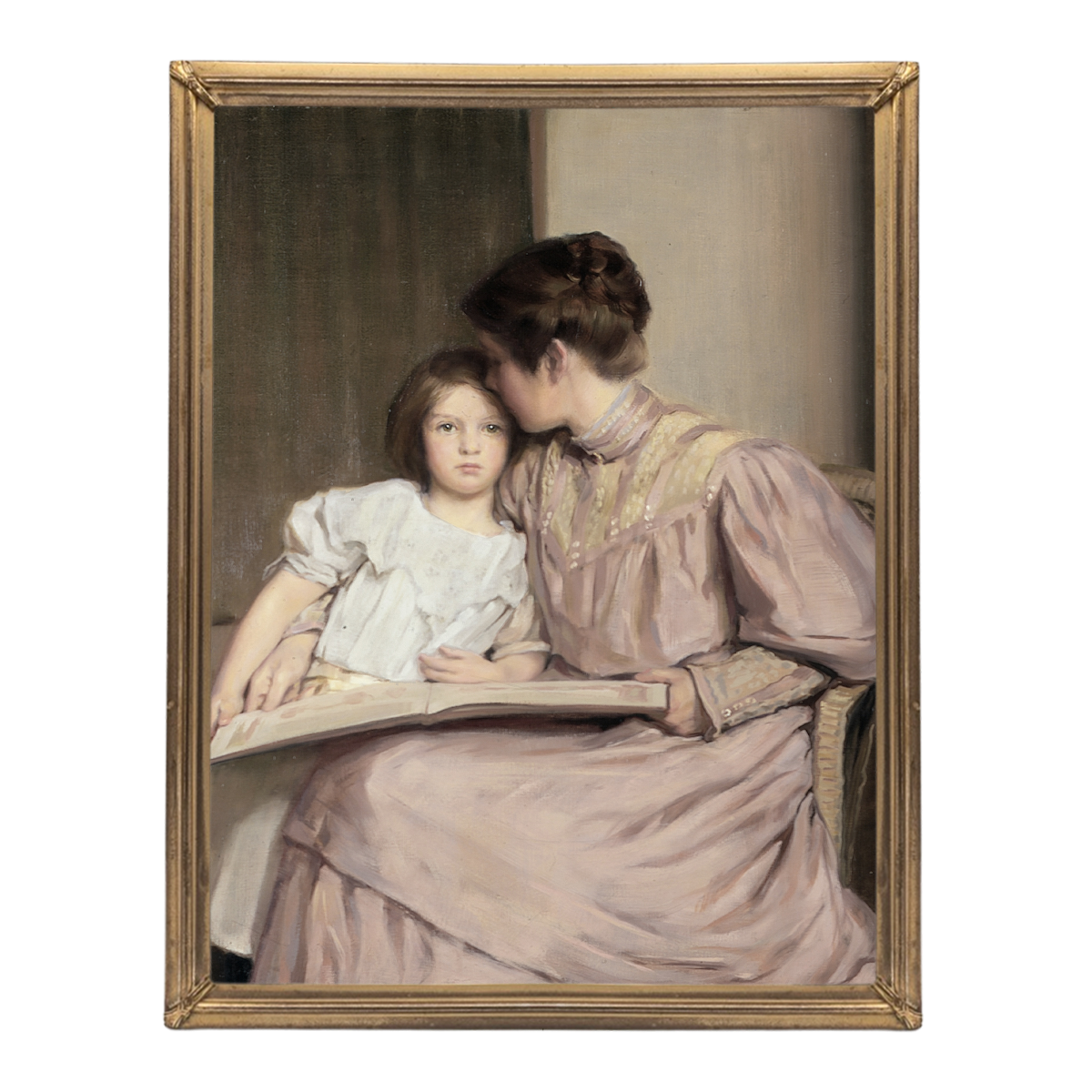 Vintage Mother's Love Wall Art Print - Heartwarming Home Decor for Living Room, Nursery & Gift Ideas