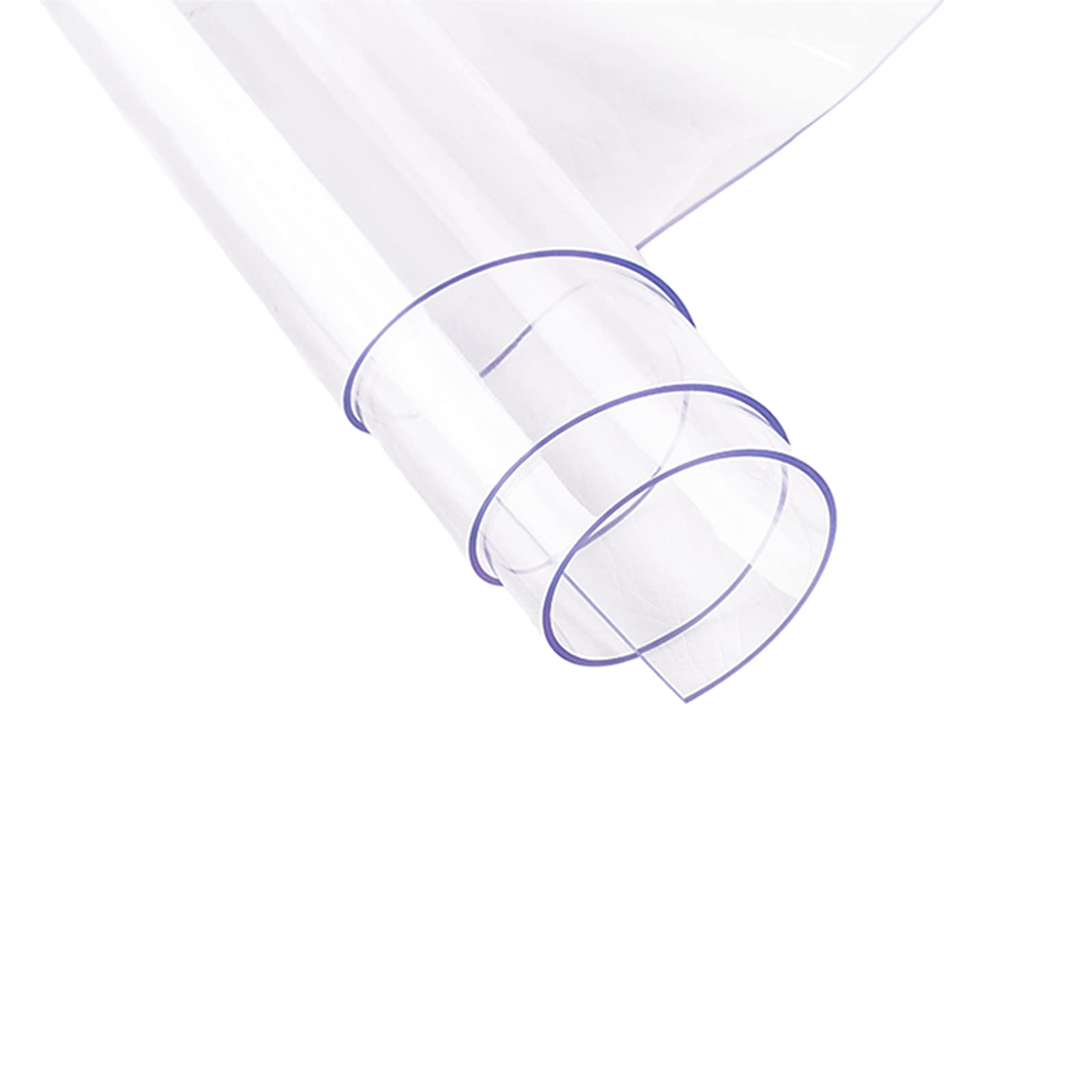 MAOYUAN Clear PVC Tablecloth - Waterproof, Wipeable, Easy to Clean Desk Protector Mat for Dining Table, Office Desk, Craft Station & Party Decor