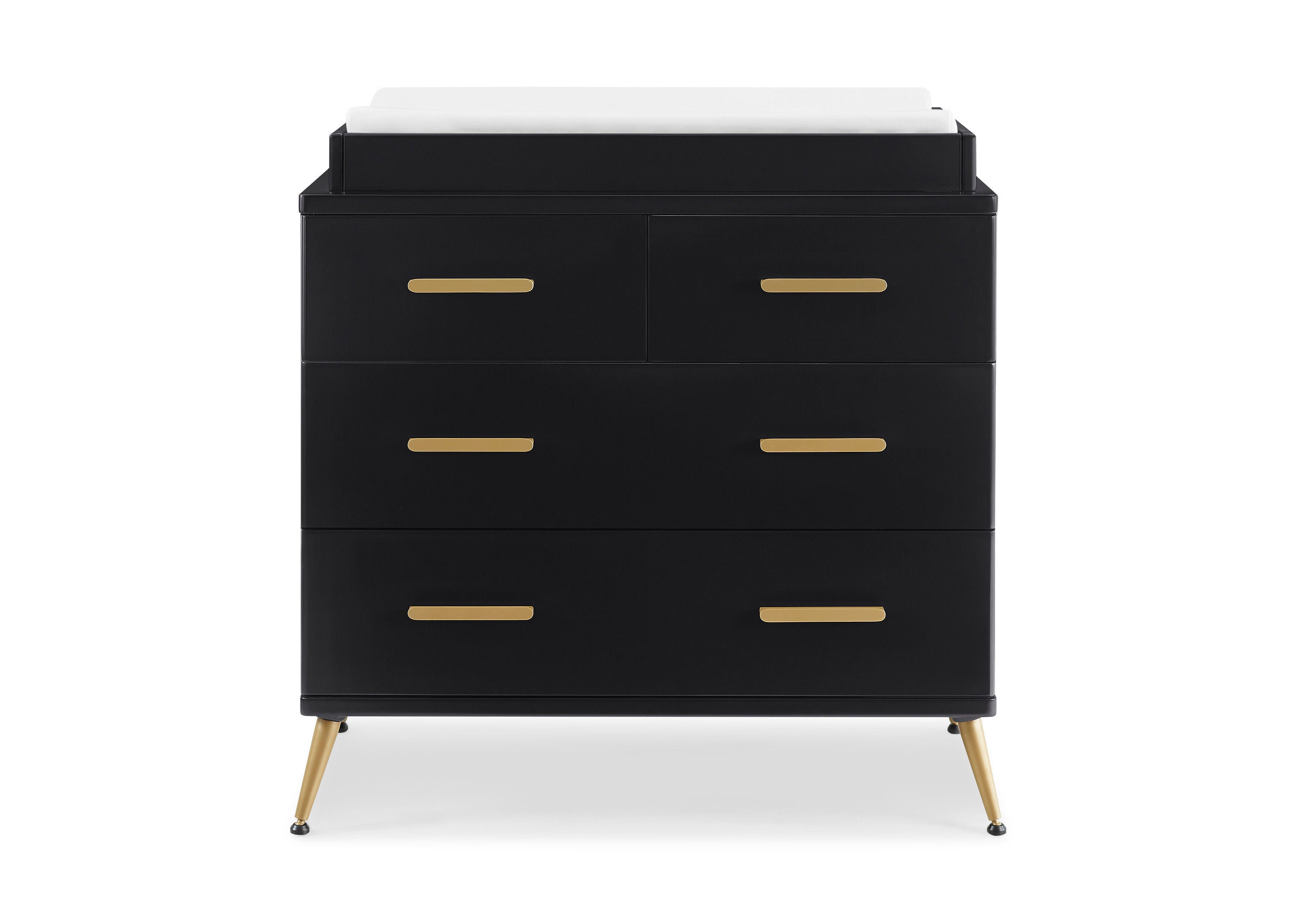 Sloane 4-Drawer Baby Dresser with Changing Table Top & Secure Interlocking Drawers - Perfect for Nursery Organization and Diaper Changing Station
