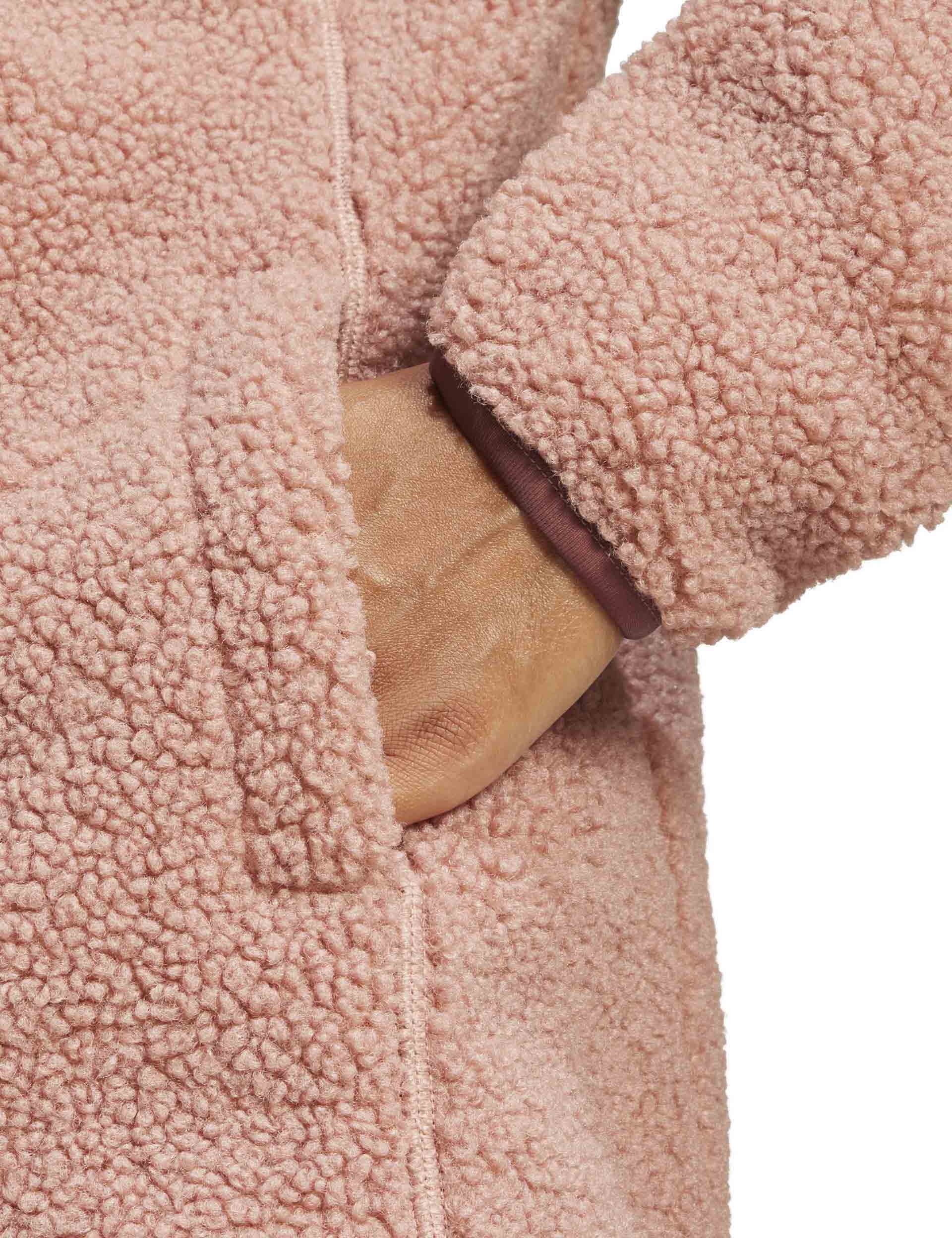 Terrex Xploric High Pile Fleece Pullover Sweatshirt - Warm Clay Color | Men's Winter Outdoor Hiking Jacket | Cozy & Water-Resistant for Camping, Travel & Cold Weather Activities
