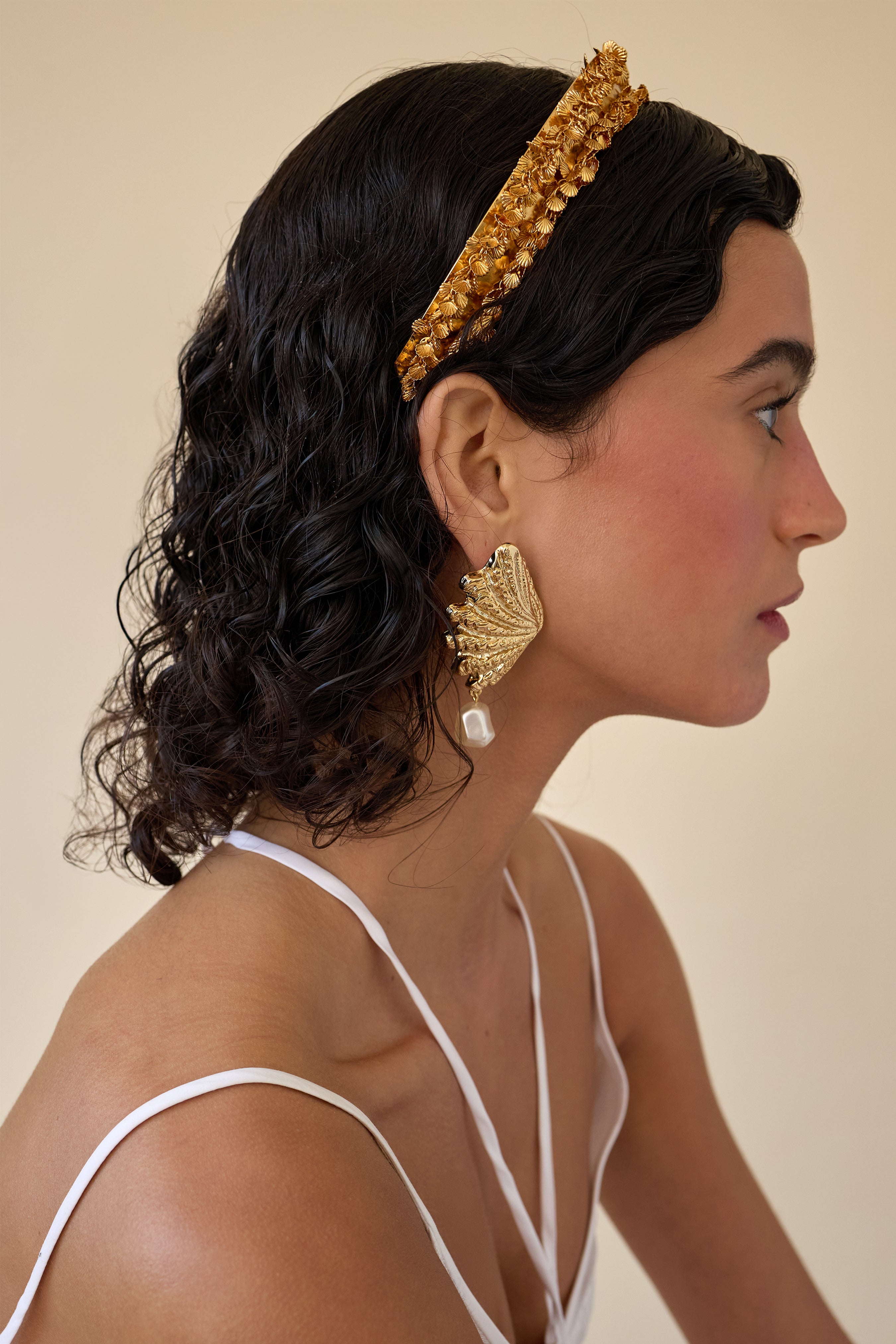 Nadia Pearl Earrings for Women - Elegant Freshwater Pearl Stud Earrings - Hypoallergenic & Shiny - Perfect for Weddings, Parties & Everyday Wear