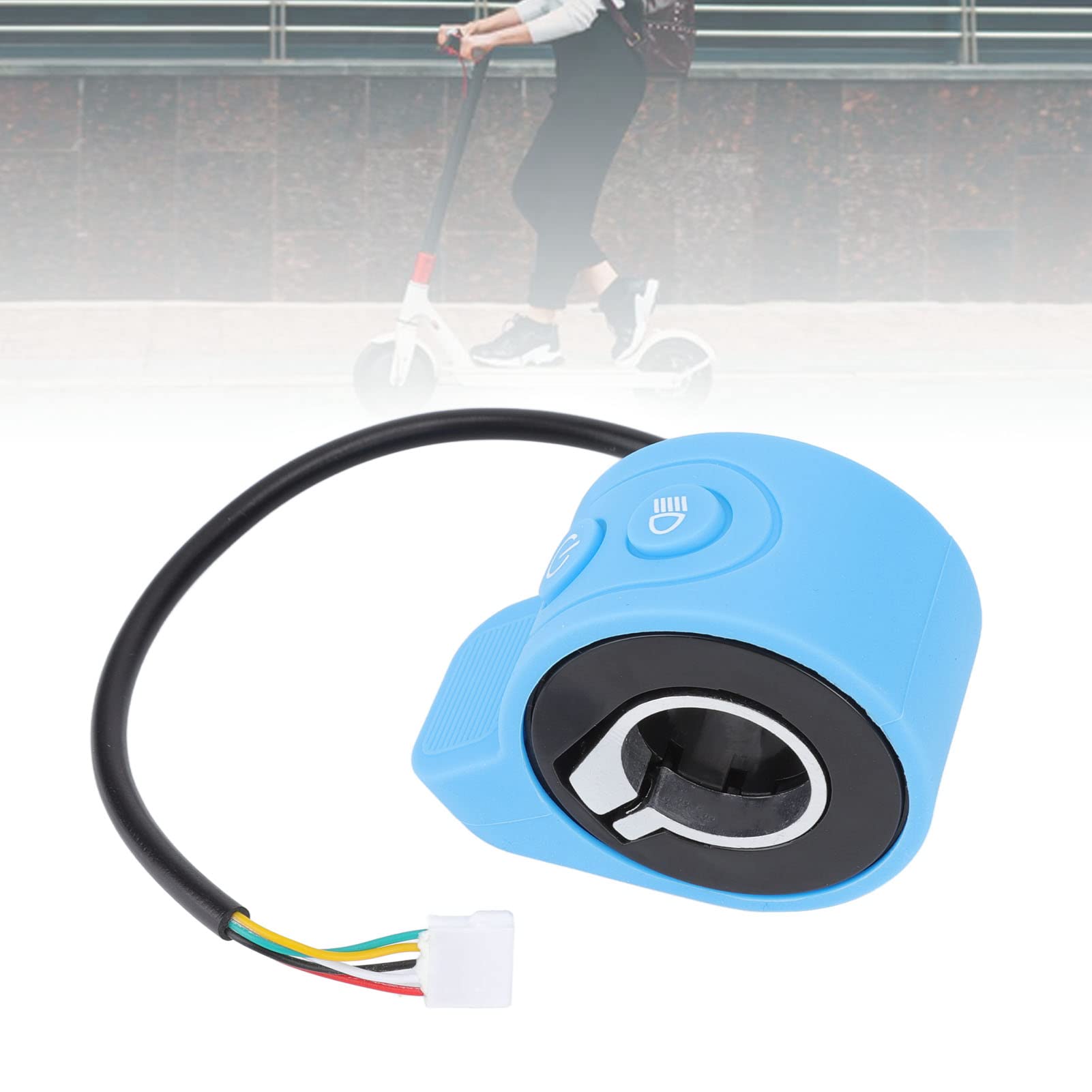 Electric Scooter Throttle Replacement - Compatible with Xiaomi M365, Finger & Thumb Speed Accelerator Control (Blue) | Perfect for Commuting, Urban Travel & Last-Mile Transportation