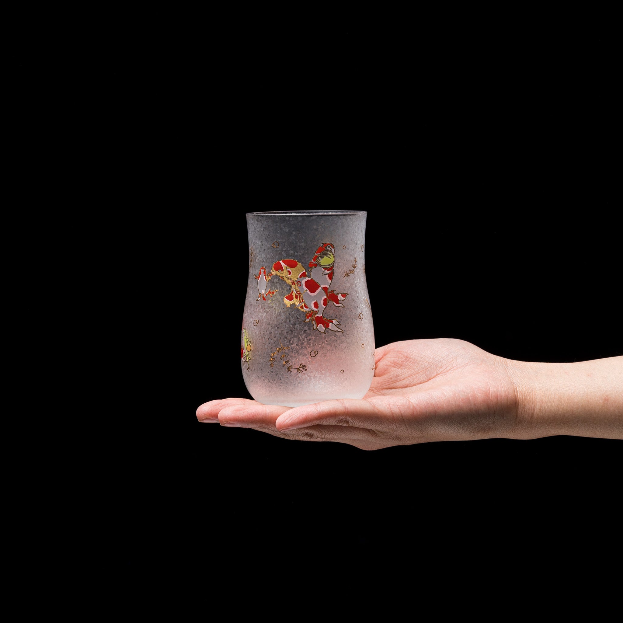 Lucky Animals Craft Beer Glass Set with Gift Box - Golden Fish Design for Home Bar, Parties & Gifts | Handmade Drinking Glass for Beer, Cocktails & Beverages