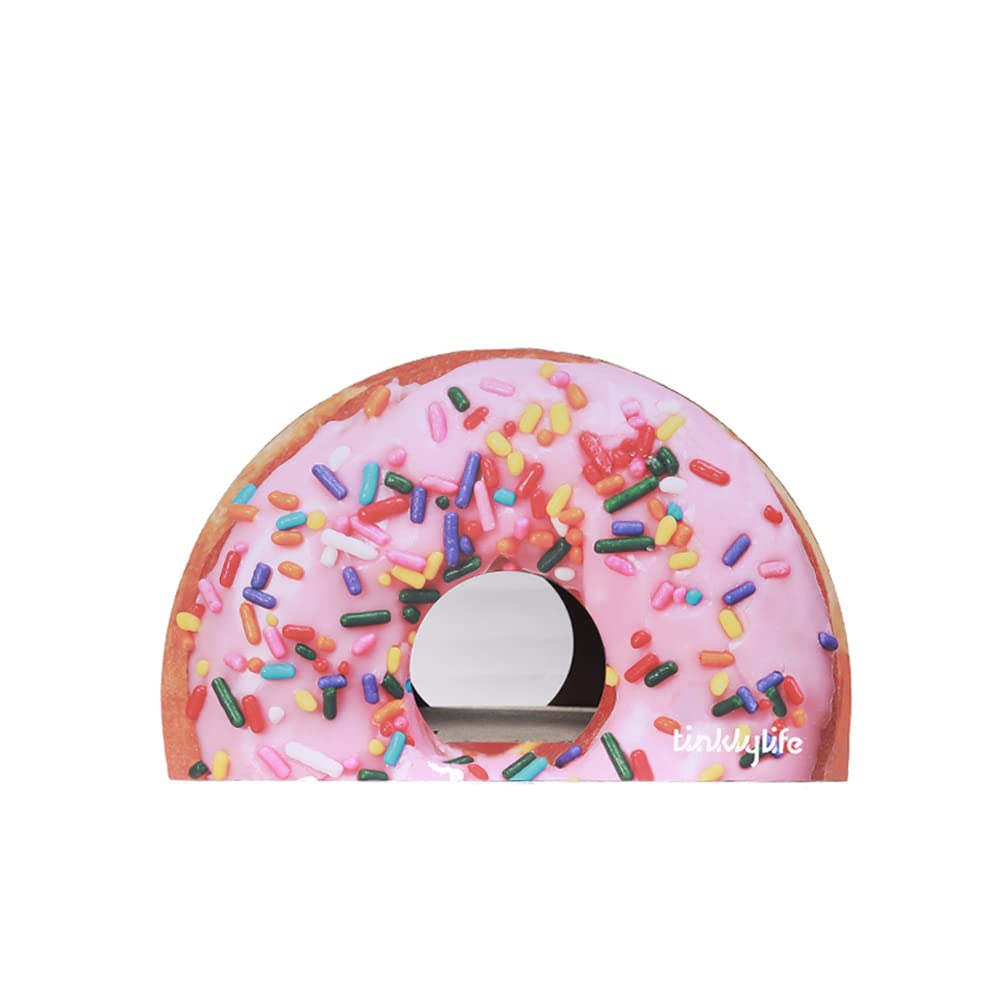 Tinklylife DIY Donut Cat House & Scratcher - Cozy Pet Bed with Scratching Post for Kittens | Perfect for Playtime, Napping & Indoor Cat Furniture