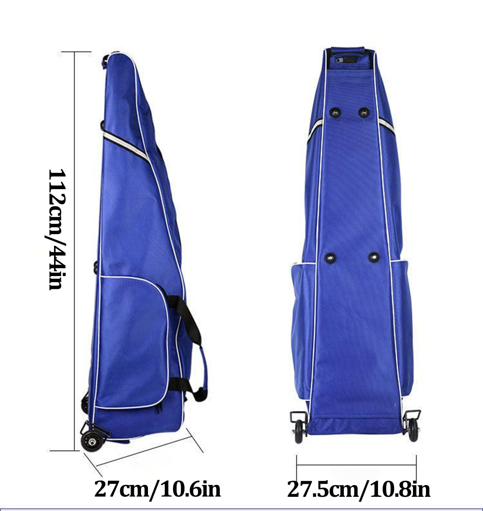 TBQATNTS Fencing Equipment Bag with Wheels - Portable Sword Storage Pouch & Roller Bag for Foil, Epee, Saber - Durable Black Fencing Gear Carrier for Tournaments & Practice