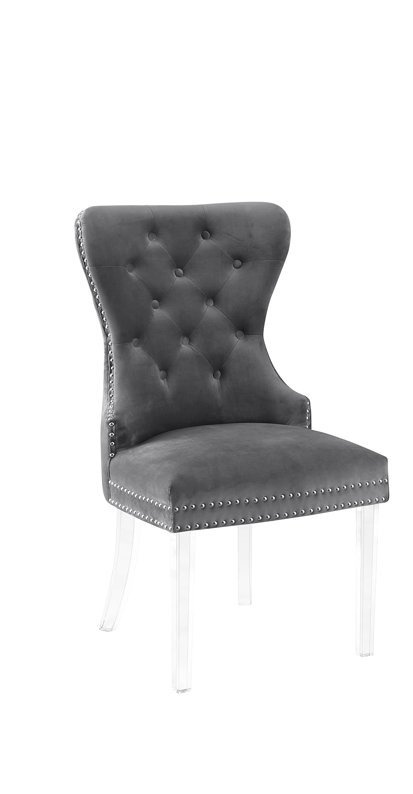 Premium Dark Gray Dining Chairs Set - High-Quality Modern Furniture for Home & Restaurant Use