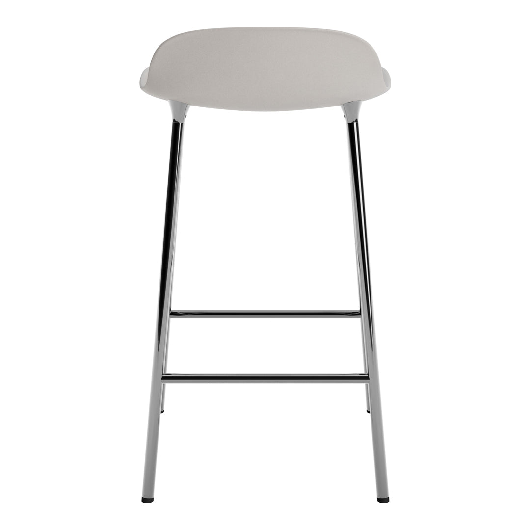 Modern Metal Leg Form Counter Stool - Bar Stool for Kitchen Island, Breakfast Nook & Home Decor