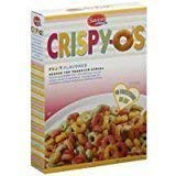 Crispy-O's Fruit Flavored Kosher Snacks for Passover - 6.6 Oz. Pack of 6 | Gluten-Free Breakfast Cereal & Healthy Snack for Kids & Adults