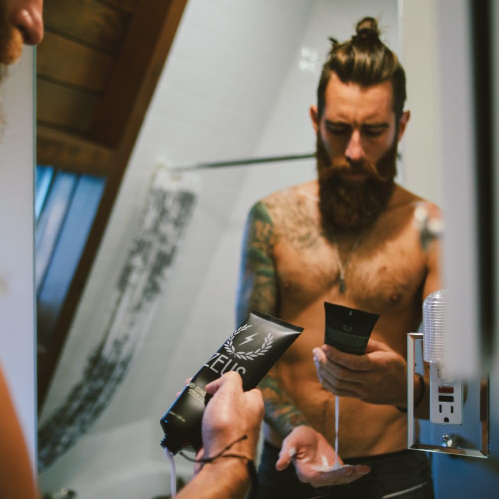 ZEUS Beard Conditioner with Green Tea - Softens & Moisturizes for Daily Care