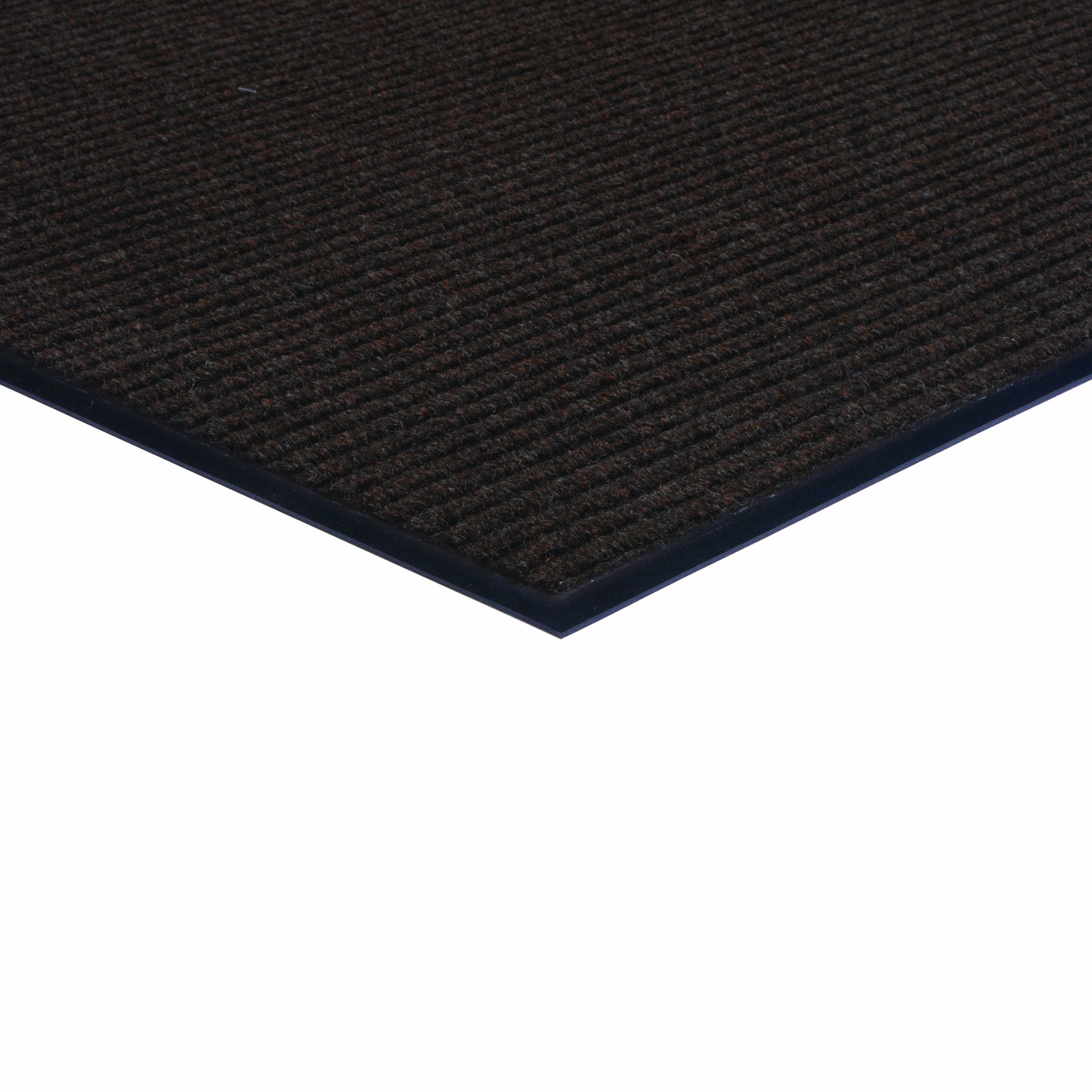 Herco 3' x 4' Indoor/Outdoor Ribbed Carpet Entrance Mat - Brown, Non-Slip Doormat for Home, Office, Patio & Garage - Durable & Easy to Clean