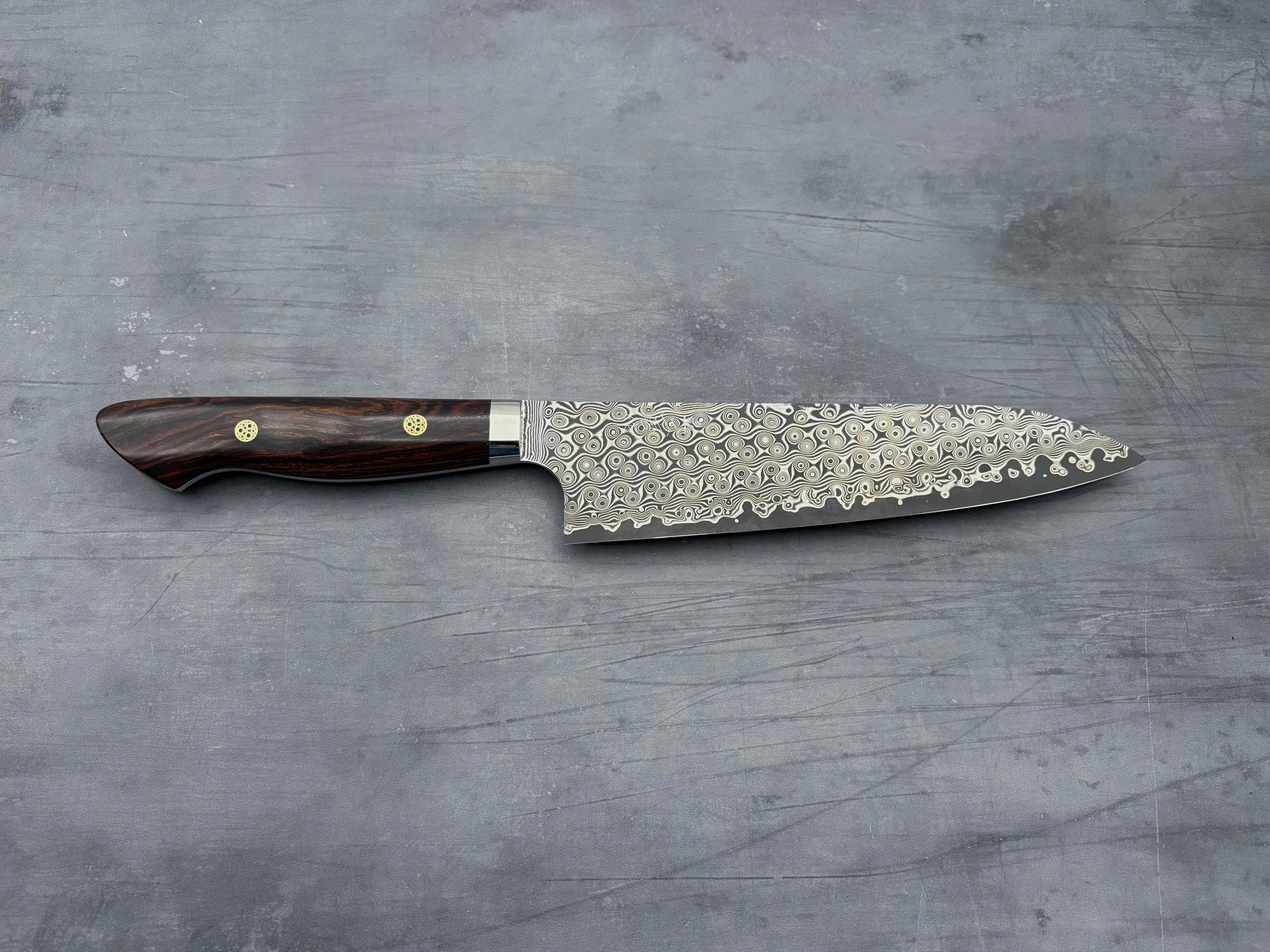 Nigara Hamono SG2 Damascus Gyuto 210mm Japanese Chef Knife - Premium Kitchen Knife for Sushi, Meat Cutting & Professional Cooking