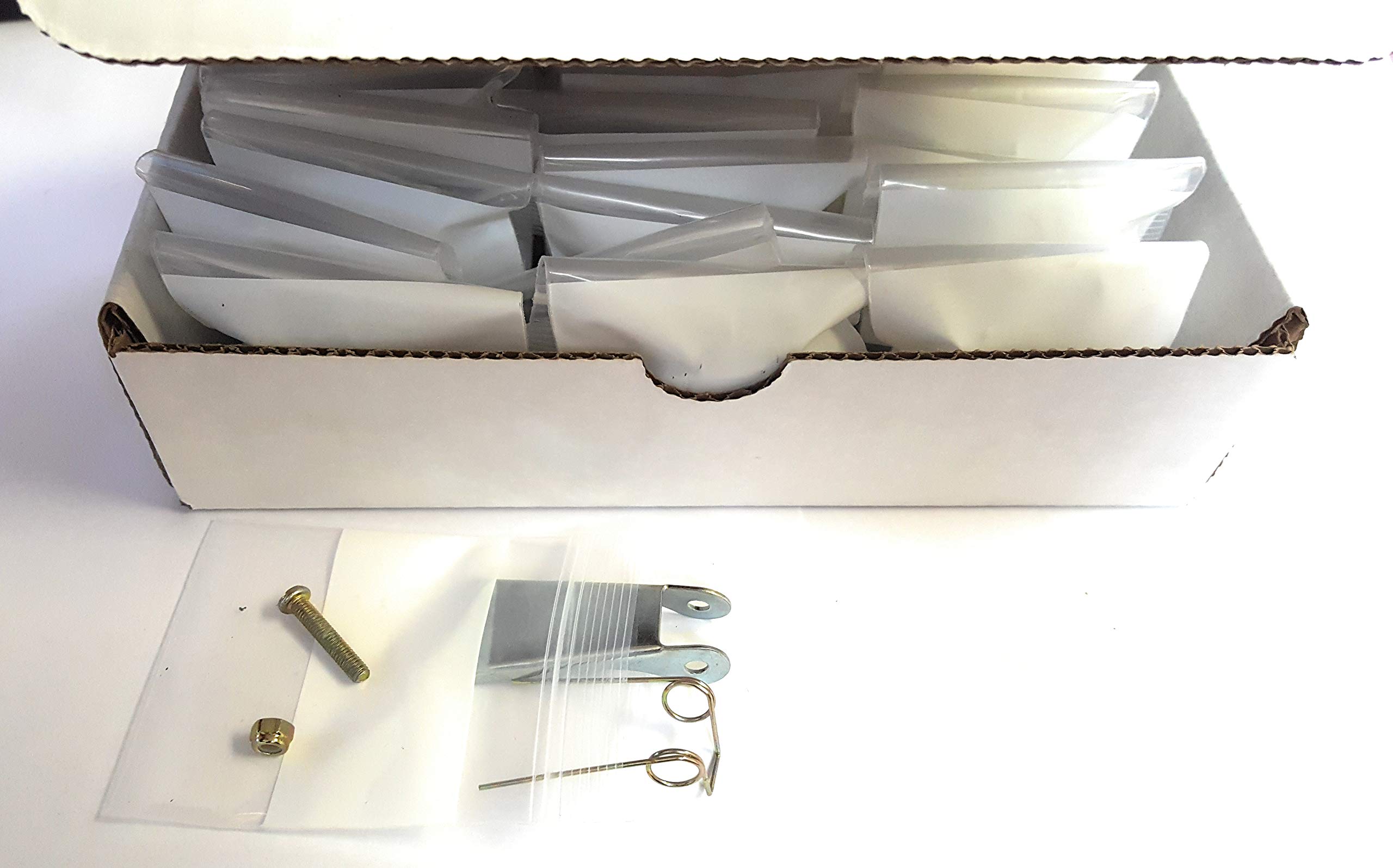 24-Piece Clevis Hook Safety Latch Replacement Kit - Durable Heavy Duty Hardware for Towing, Trailers, and Agricultural Equipment