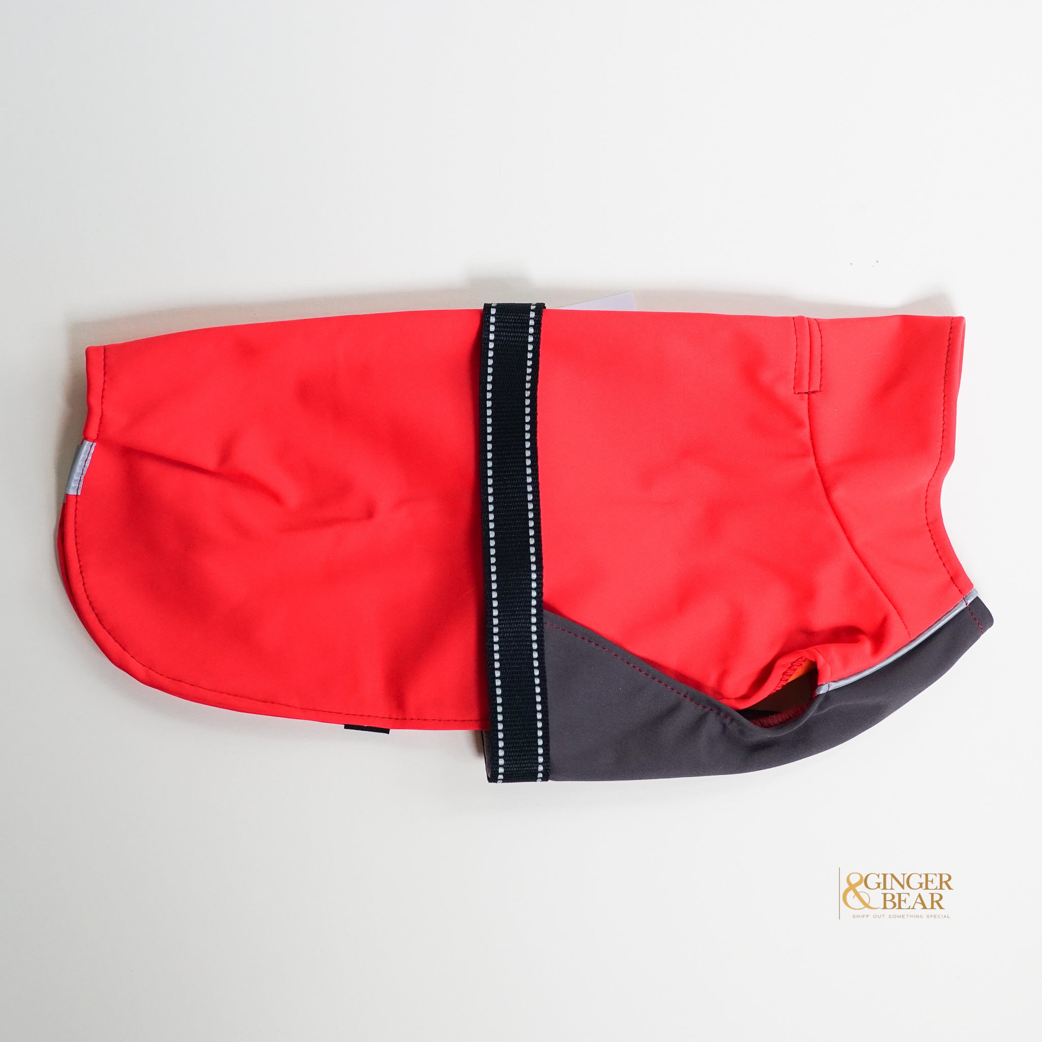 Waterproof Dog Raincoat - The Rain Paw in Red & Graphite for Small to Medium Dogs | Perfect for Walking, Hiking & Outdoor Adventures
