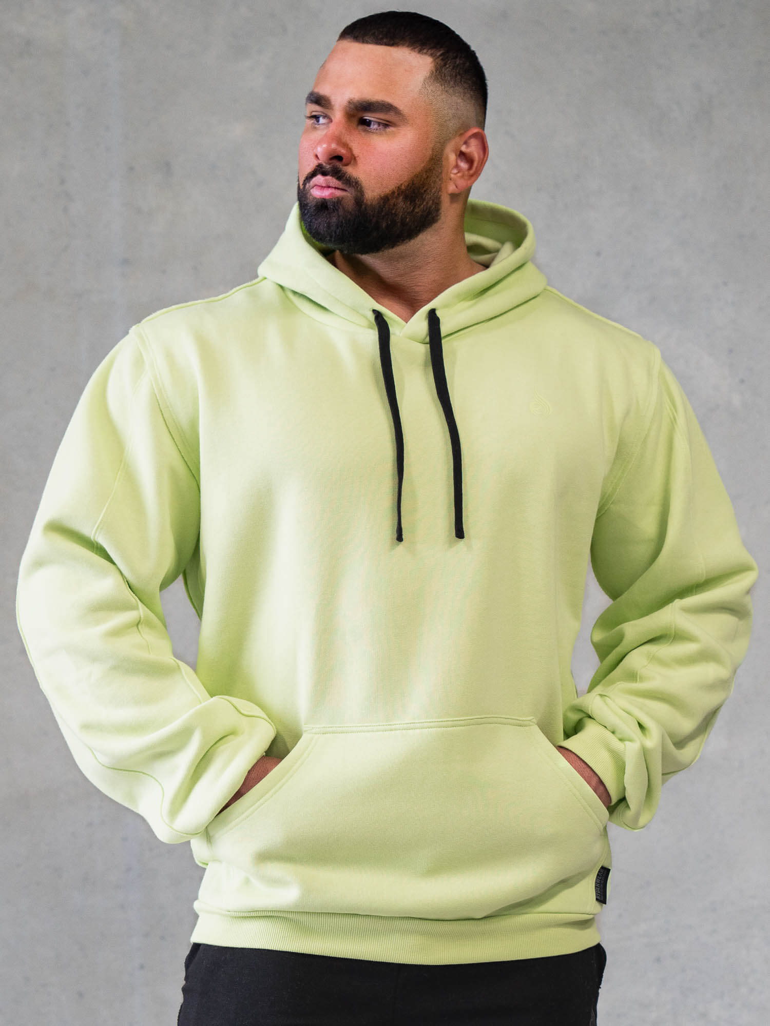 Force Pullover Hoodie for Men & Women - Lightweight & Comfortable Lime Green Hooded Sweatshirt - Perfect for Gym, Running, and Casual Wear