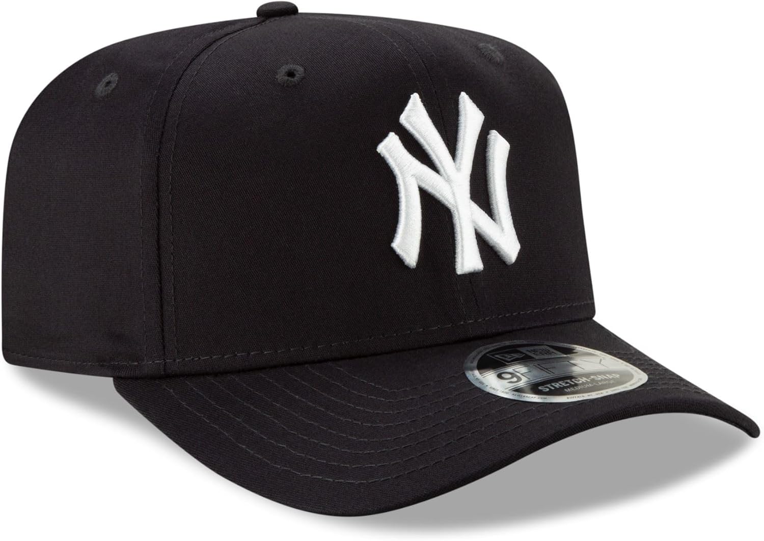 New York Yankees New Era 9Fifty Navy Blue Stretch Snapback Cap - Official MLB Baseball Hat for Men & Women - Perfect for Games, Streetwear & Fan Collections