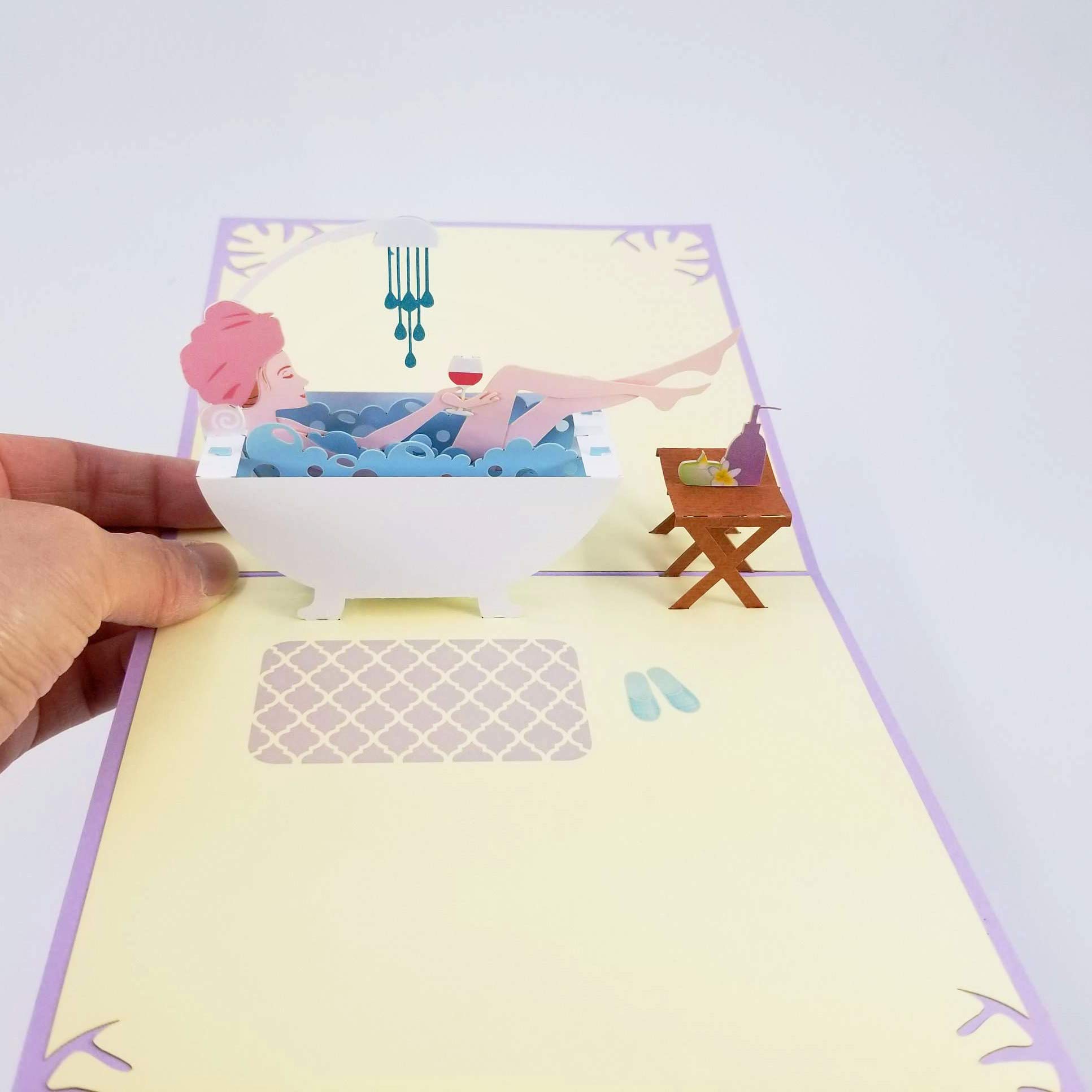 Lady Shower Pop Up Birthday Card - Funny 3D Greeting Card for Wife, Girlfriend, Best Friend | Perfect for Birthdays, Anniversaries & Special Occasions | Pop Card Express