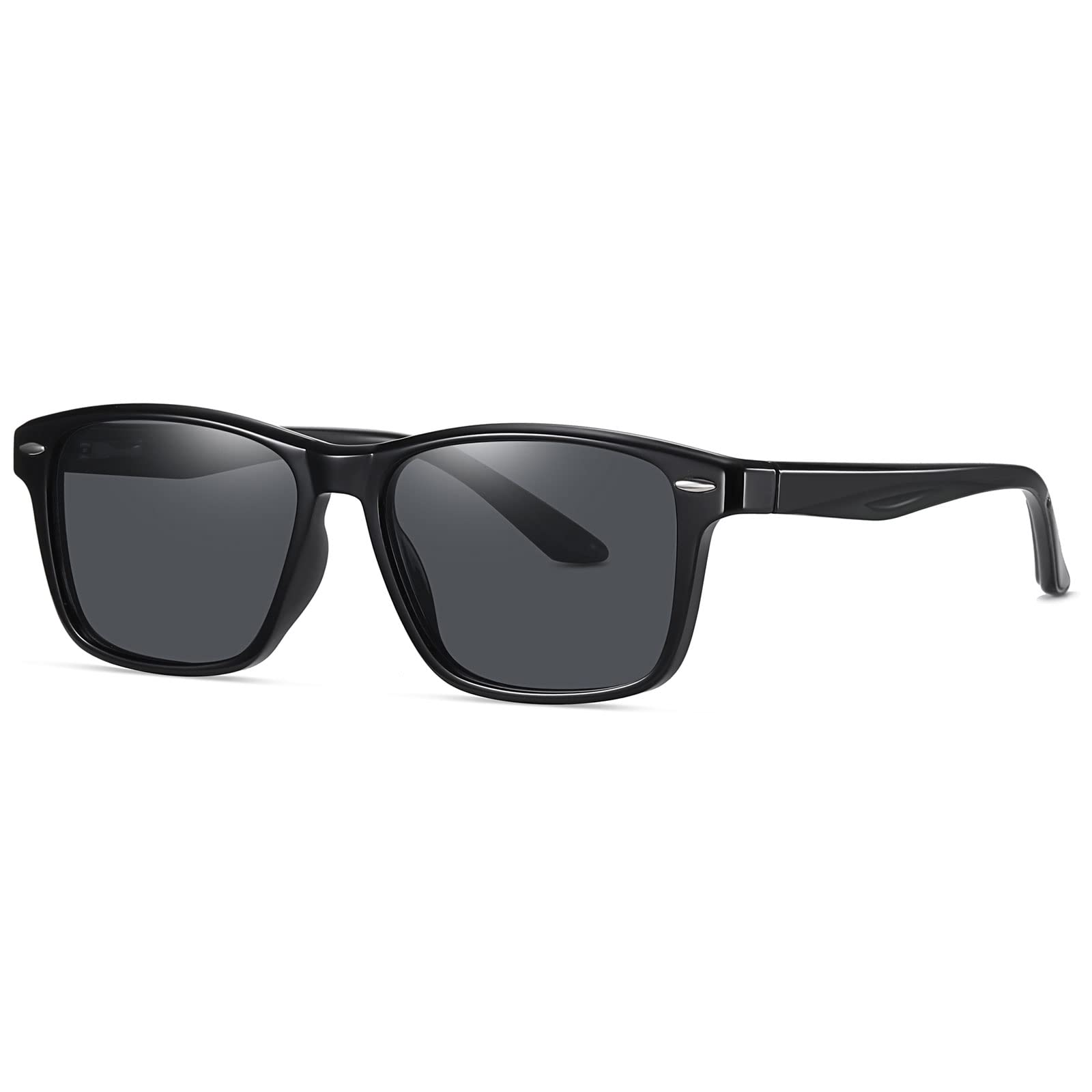 ANRRI Gradient Polarized Sunglasses for Men & Women - Retro Square UV Protection Sun Glasses with Spring Hinges - Perfect for Driving, Beach & Outdoor Activities
