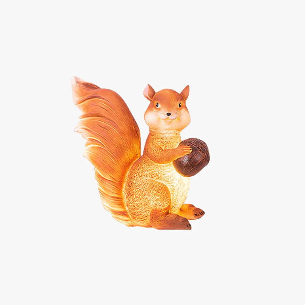Squirrel Design Modern Garden Decorative LED Floor Lamp - Outdoor & Indoor Lighting for Patio, Living Room, Bedroom Decor