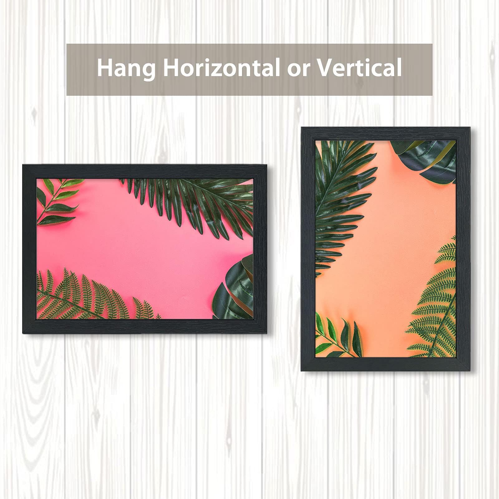 VCK 24x36 Inch Solid Wood Black Poster Frames 3 Pack - Premium Picture Frames with Wall Mounting Hanging Kit for Home, Office & Gallery Decor