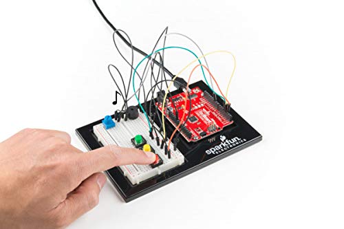 SparkFun Inventor's Kit v4.1.2 - SIK RedBoard Qwiic with White Solderless Board, Carrying Case, 16x2 LCD & Motor Driver - Perfect for STEM Education, Robotics Projects & DIY Electronics