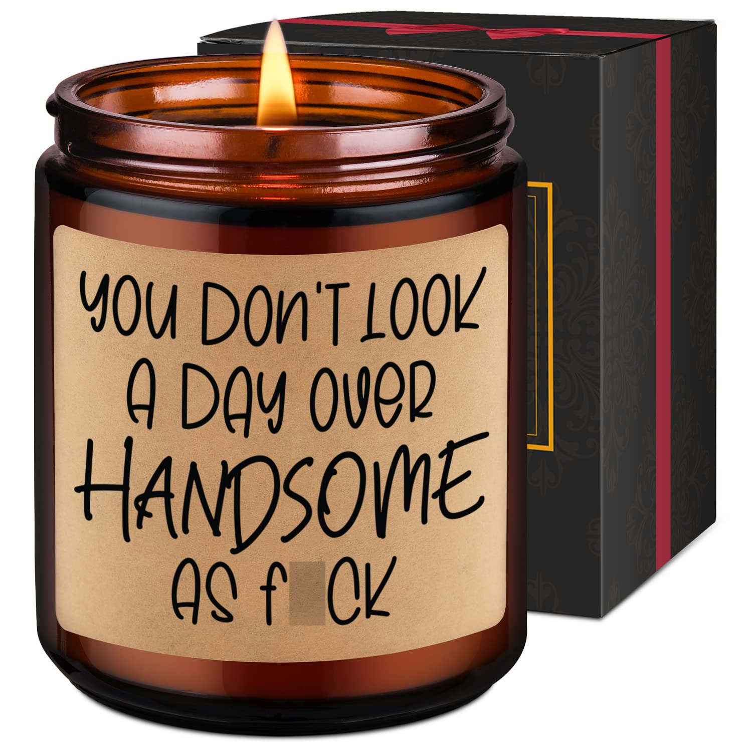 LEADO Scented Candles for Men - Birthday Gifts for Husband, Boyfriend, Fiance | Funny Father's Day Present | Romantic Home Decor & Relaxation Aromatherapy