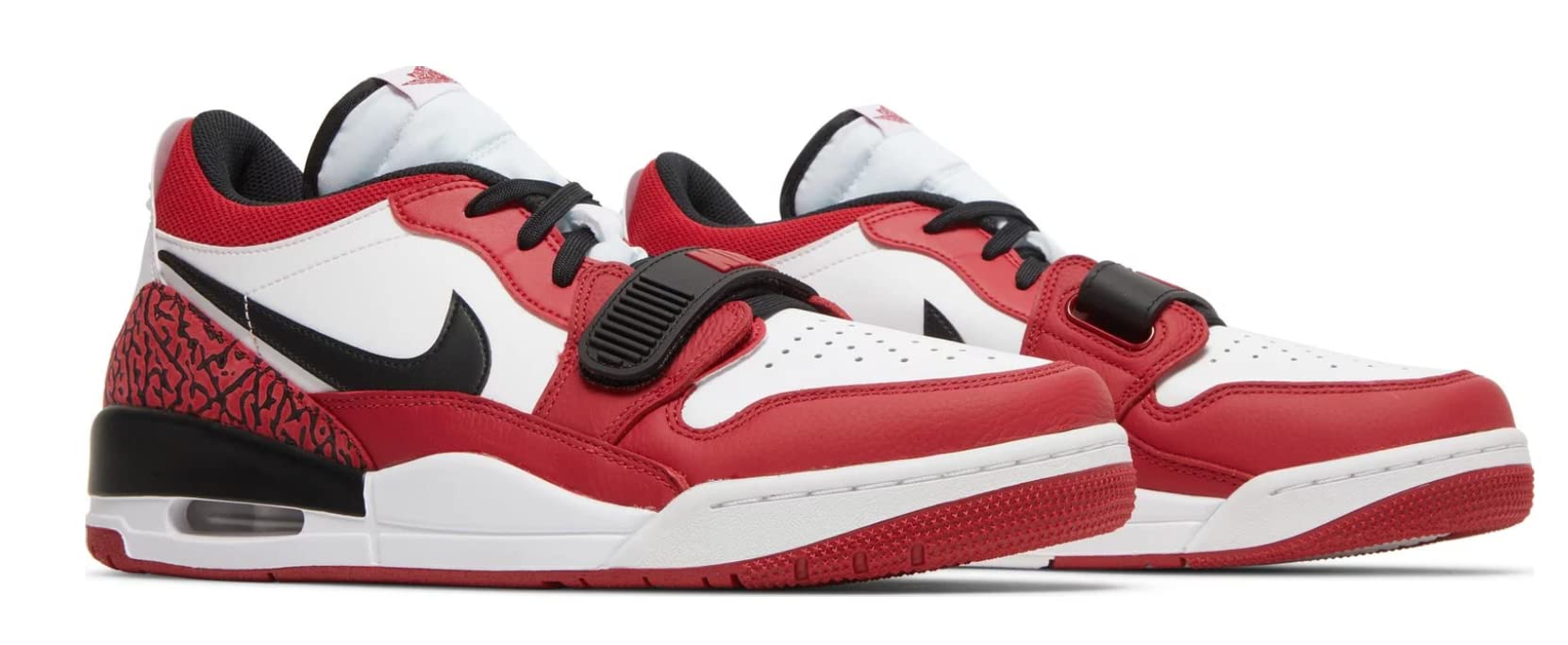 Nike Jordan Legacy 312 Men's Basketball Shoes - White/Black/Gym Red - Size 8 | High-Performance Sneakers for Basketball, Streetwear & Casual Wear