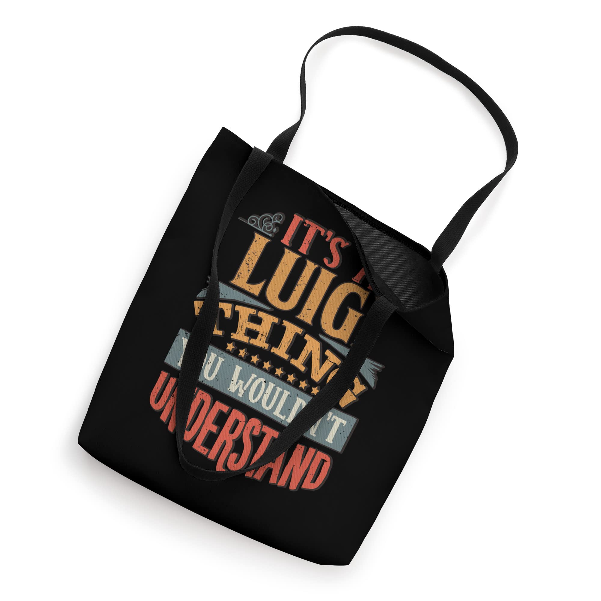 Luigi Name Tote Bag - Personalized Reusable Shopping Bag for Women & Men - Perfect for Groceries, Beach, Work & Travel