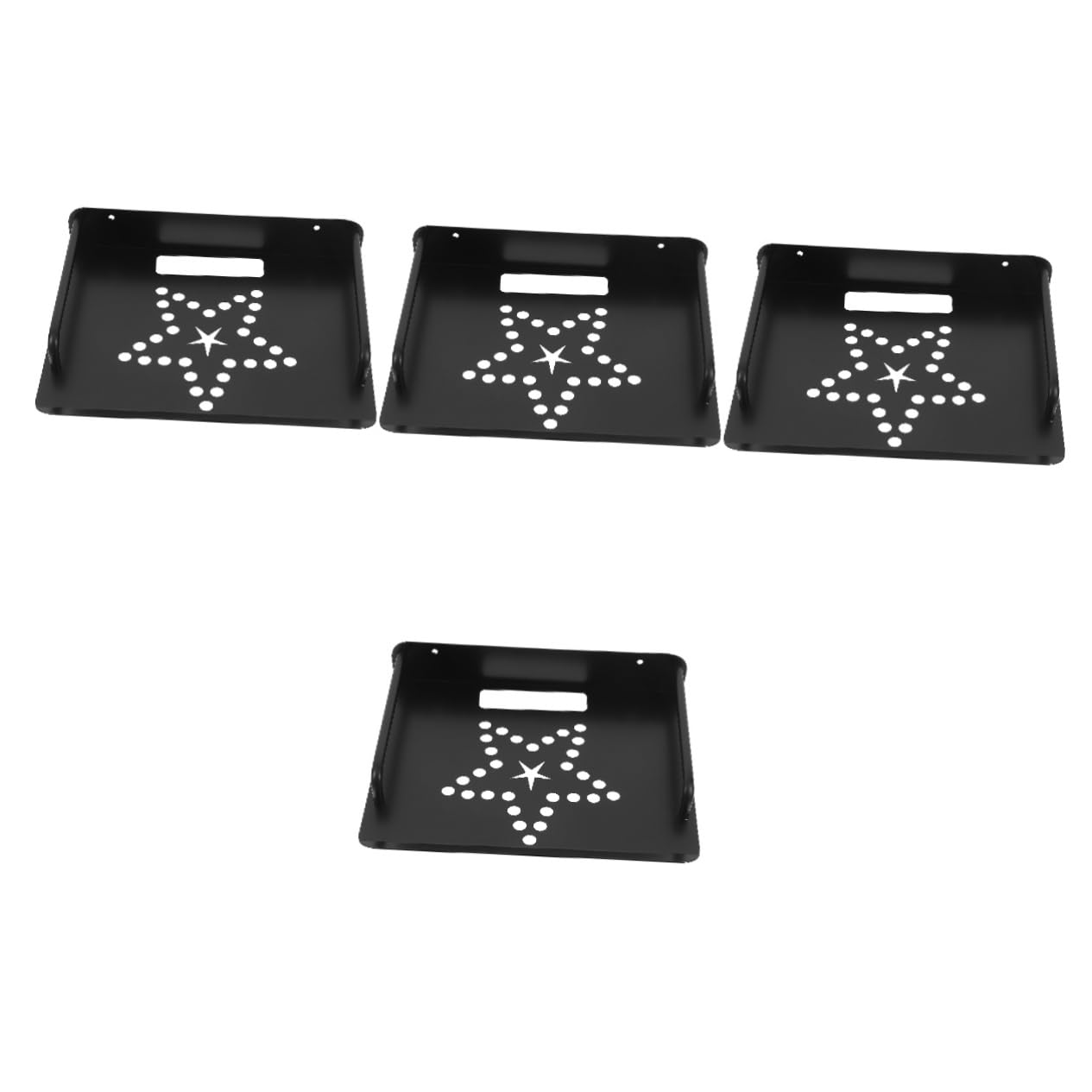Lurrose 4-Pack Universal Wall Mount Bracket Set for Projector, Router & Camera - Heavy Duty Adjustable Shelf Tray - Perfect for Home Theater, Office & Living Room Installation