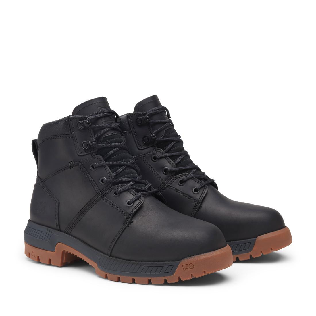 Montauk 6 Inch Steel Toe Work Boots for Men - Waterproof Safety Shoes with Slip Resistant Sole - Ideal for Construction, Warehouse & Outdoor Work