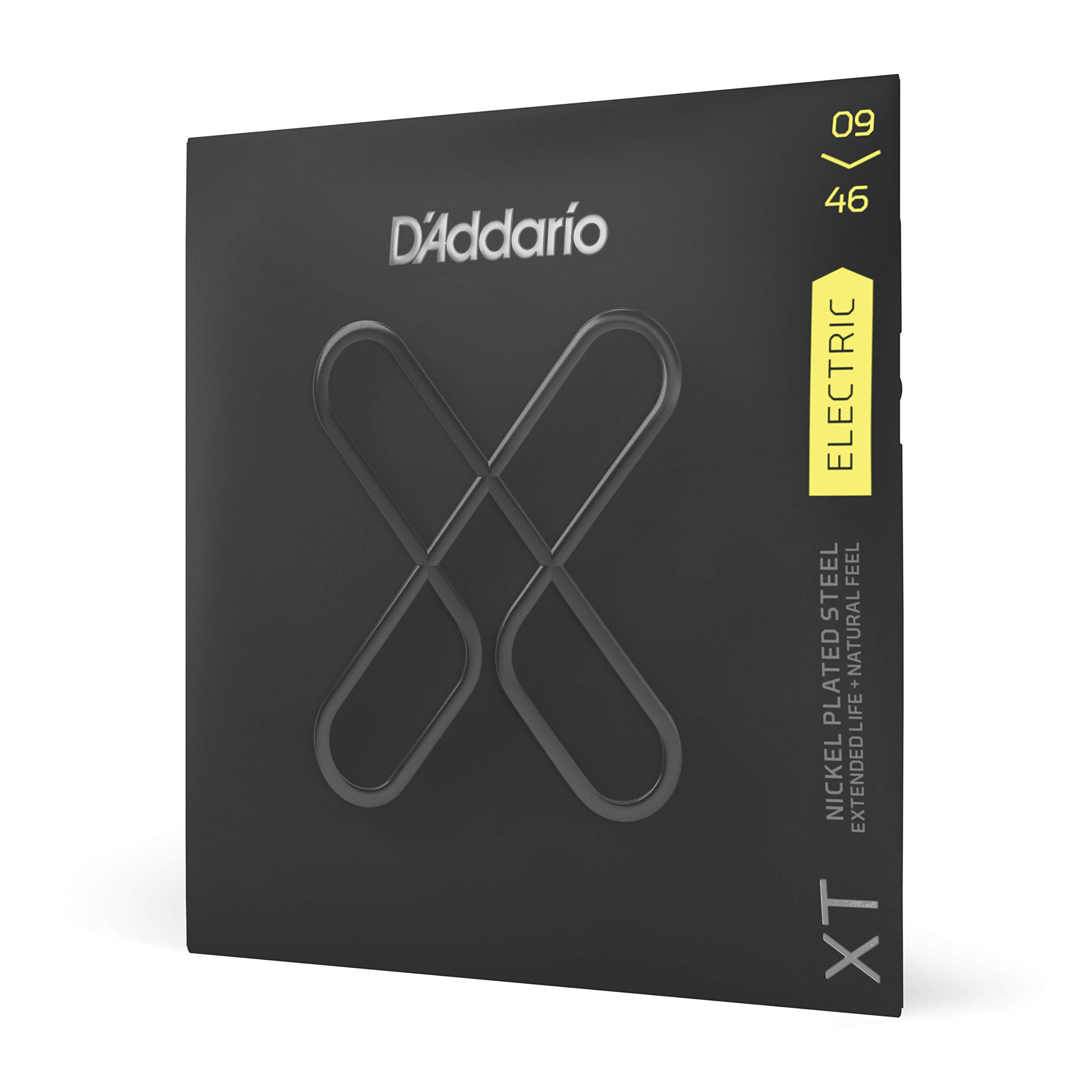 D'Addario XTE0946 XT Nickel Coated Electric Guitar Strings - Super Light Top/Regular Bottom 09-46 Gauge, 6-String Set (Pack of 1) - Perfect for Rock, Blues & Studio Recording