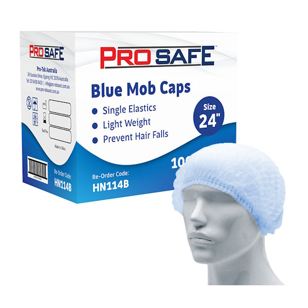 ProSafe Disposable Round Cap Hair Net 21 or 24 Inches - 1000 Pack for Food Service, Healthcare & Industrial Use